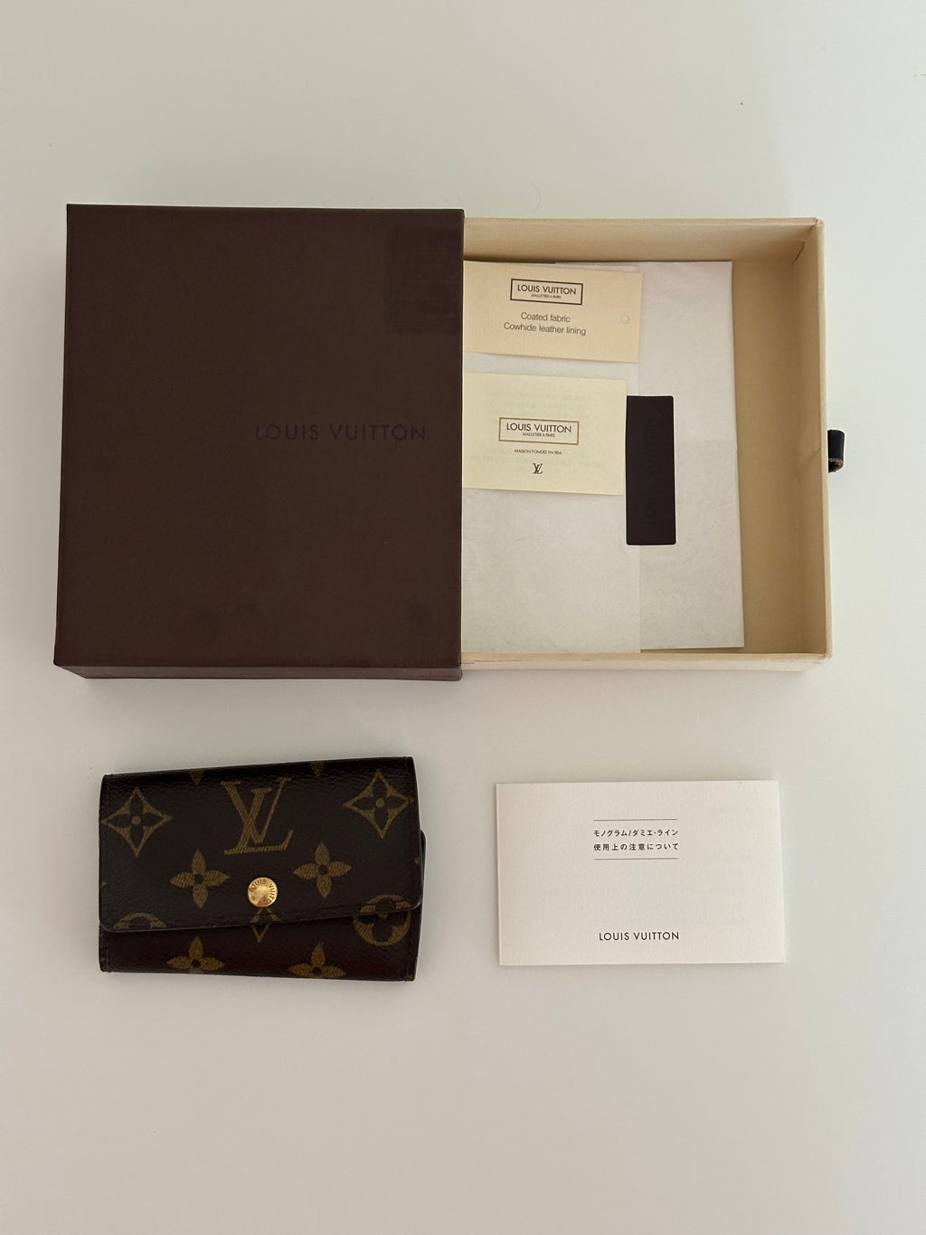 Louis Vuitton Monogram 6 Key Holder Case Wallet