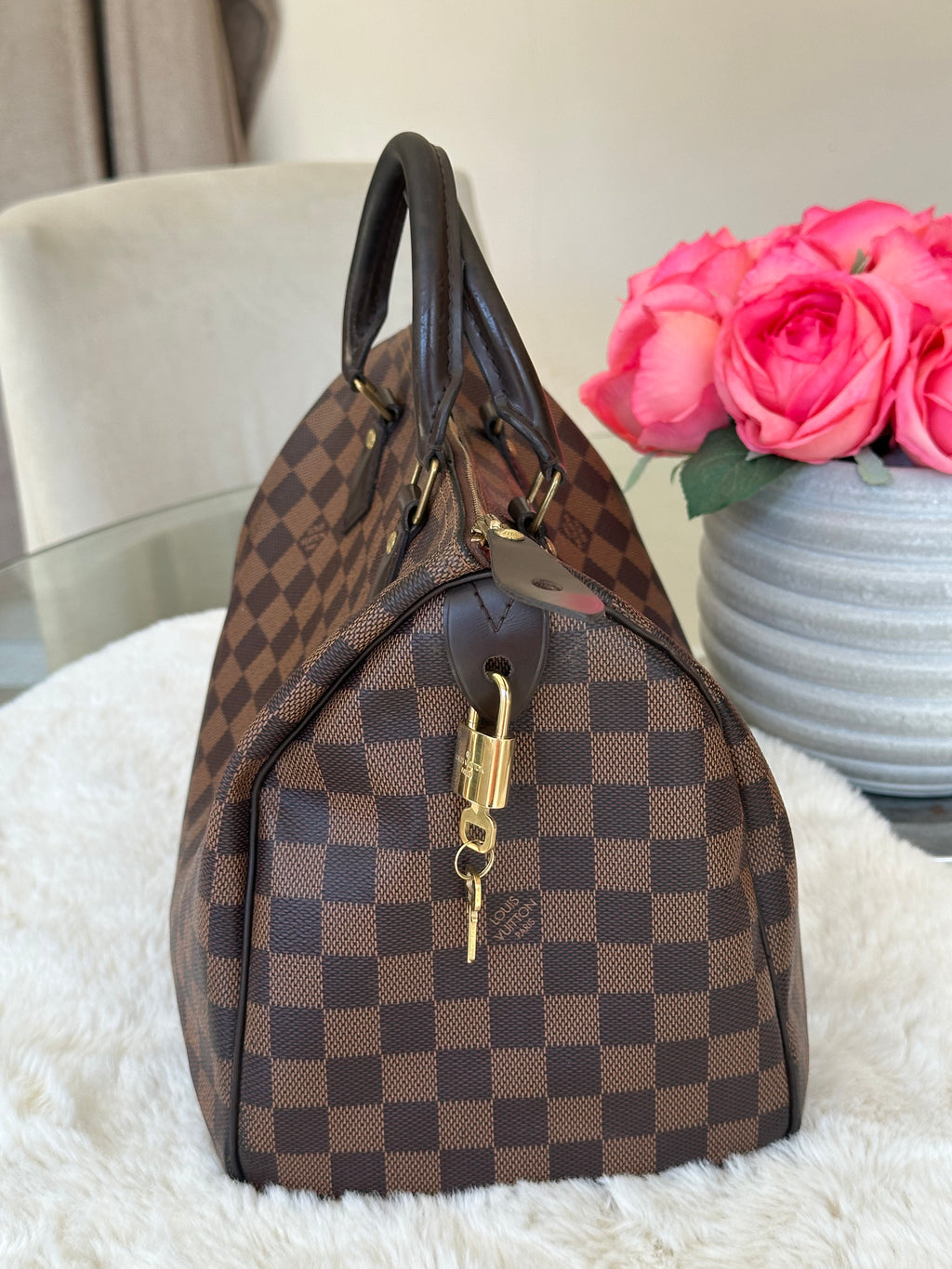 Louis Vuitton Speedy 30 in Damier Ebene