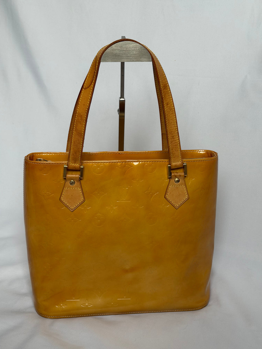 Louis Vuitton Houston in Yellow Vernis Leather