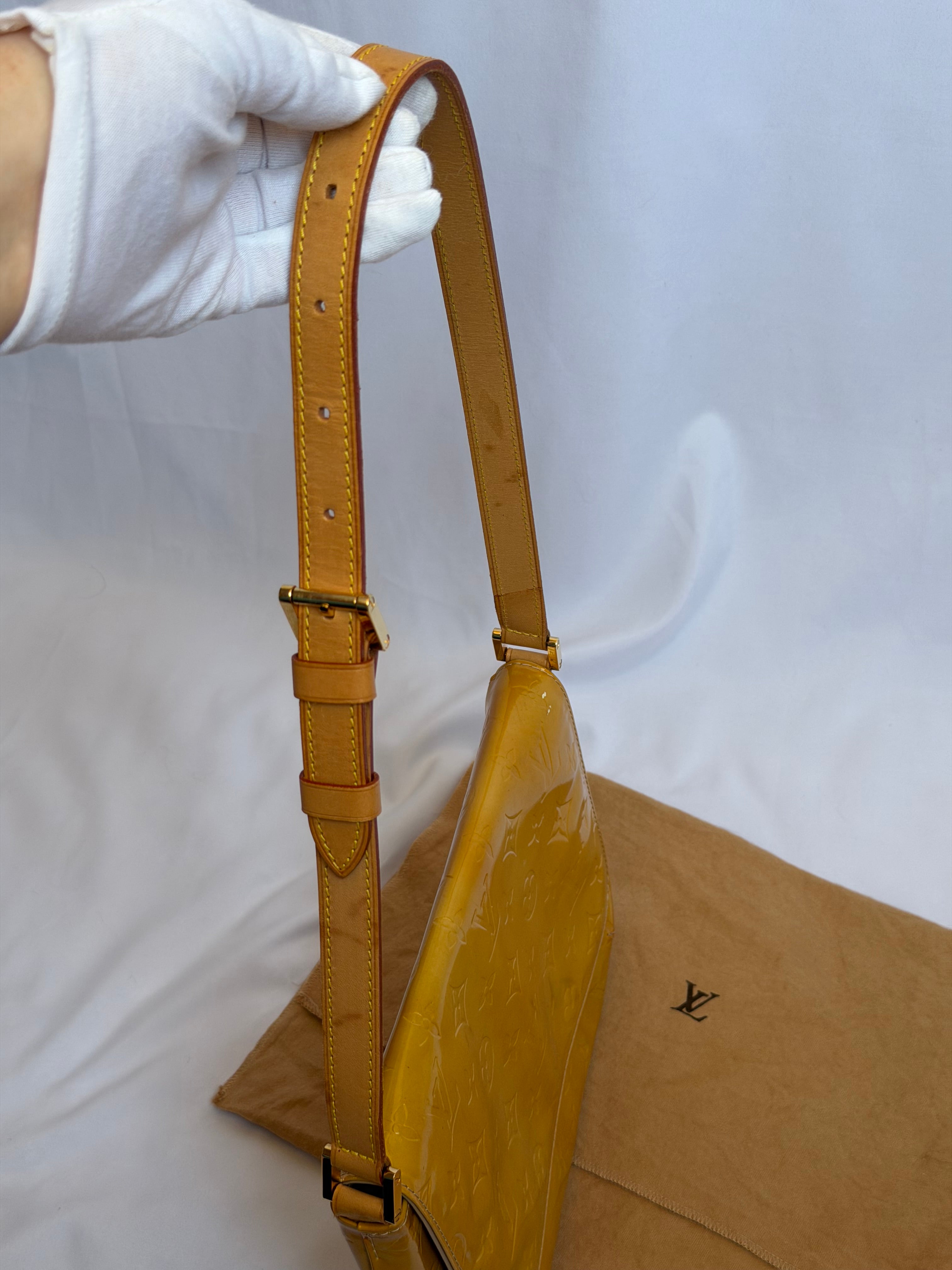 Louis Vuitton Thompson Street in Yellow Vernis Leather