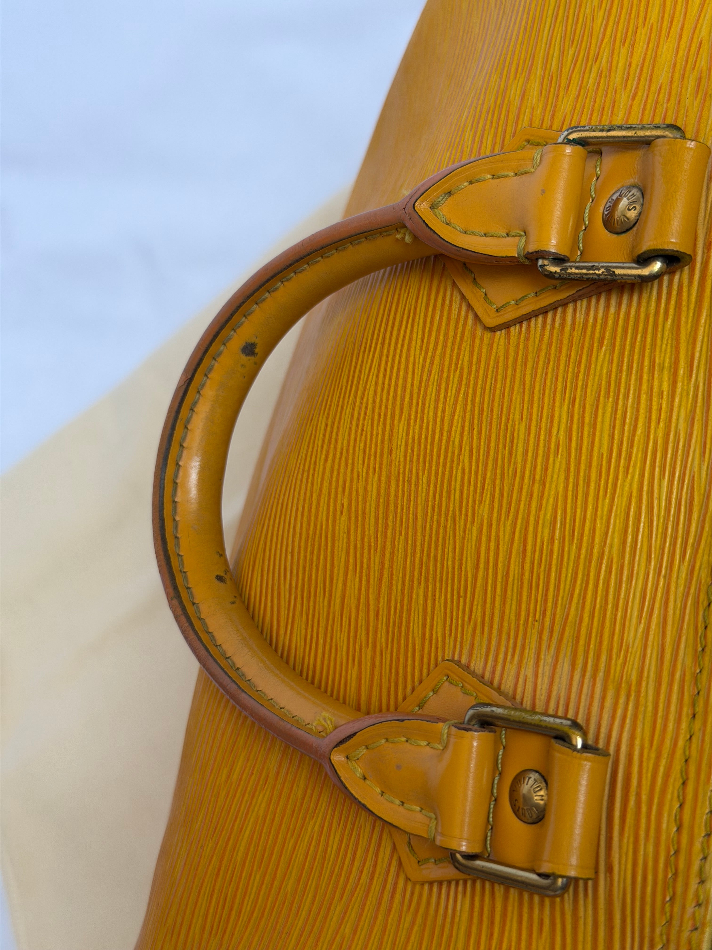 Louis Vuitton Speedy in Yellow Epi Leather