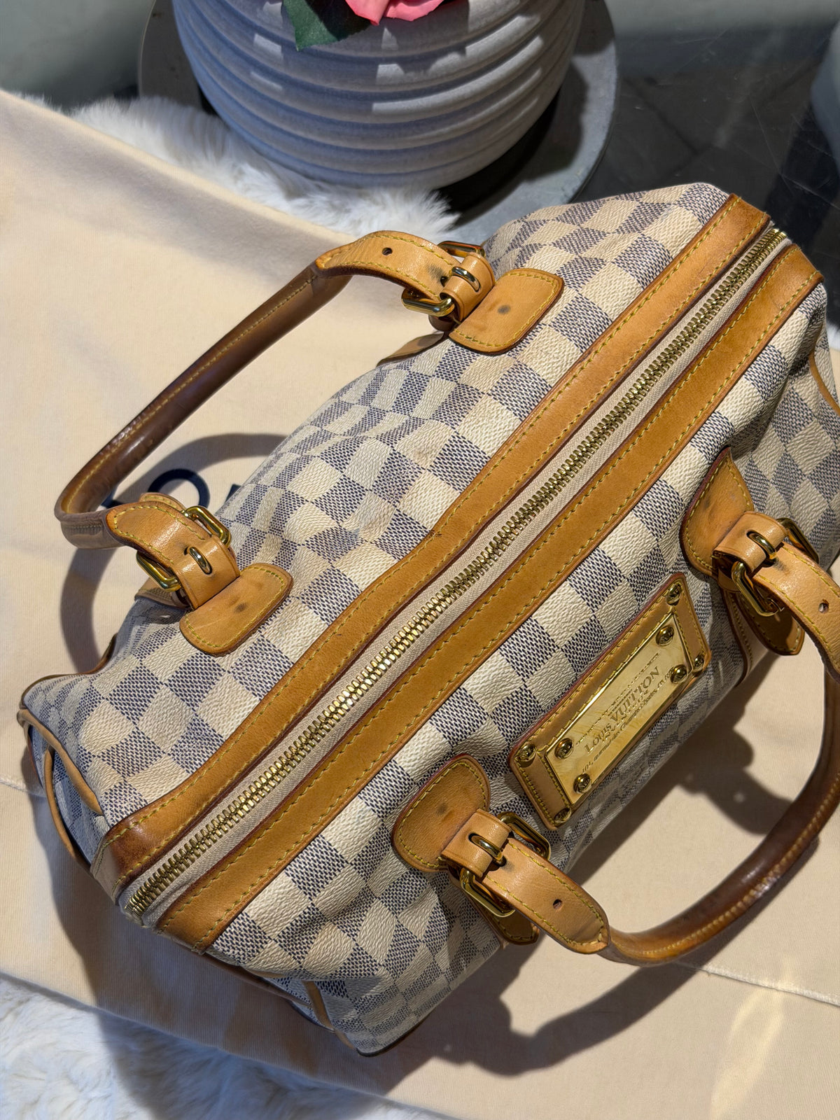 Louis Vuitton Berkeley in Damier Azur Canvas