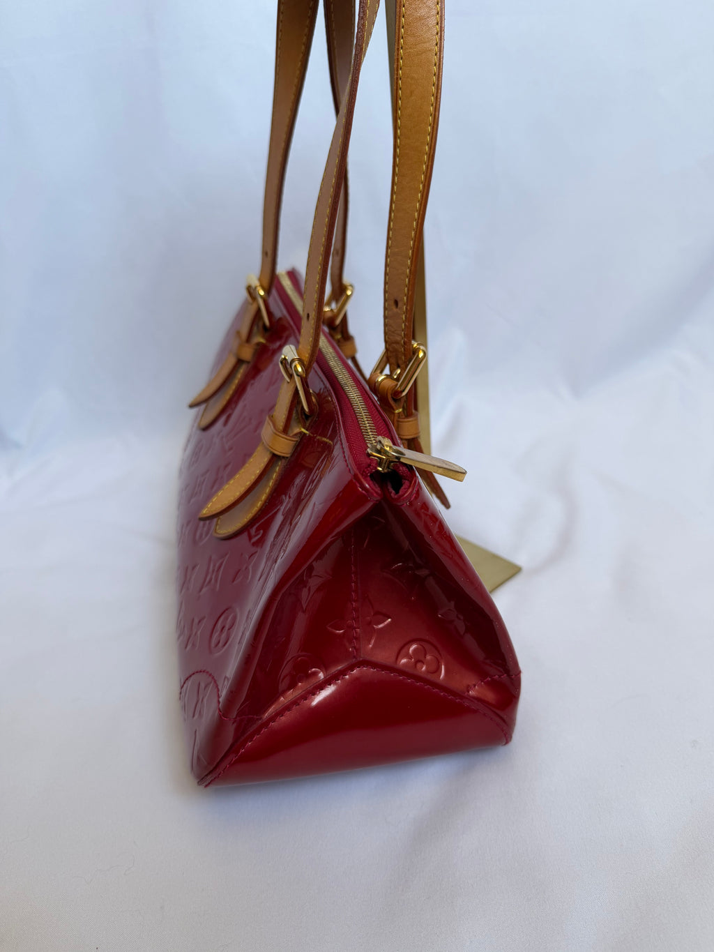 Louis Vuitton Rosewood Avenue Vernis Leather in Deep Red