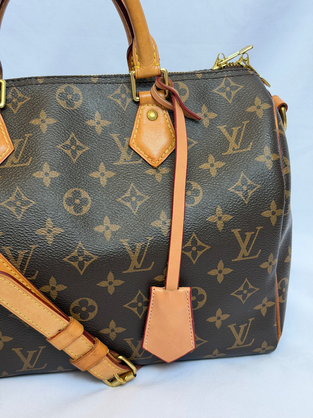 Genuine Leather Clochette in Tan