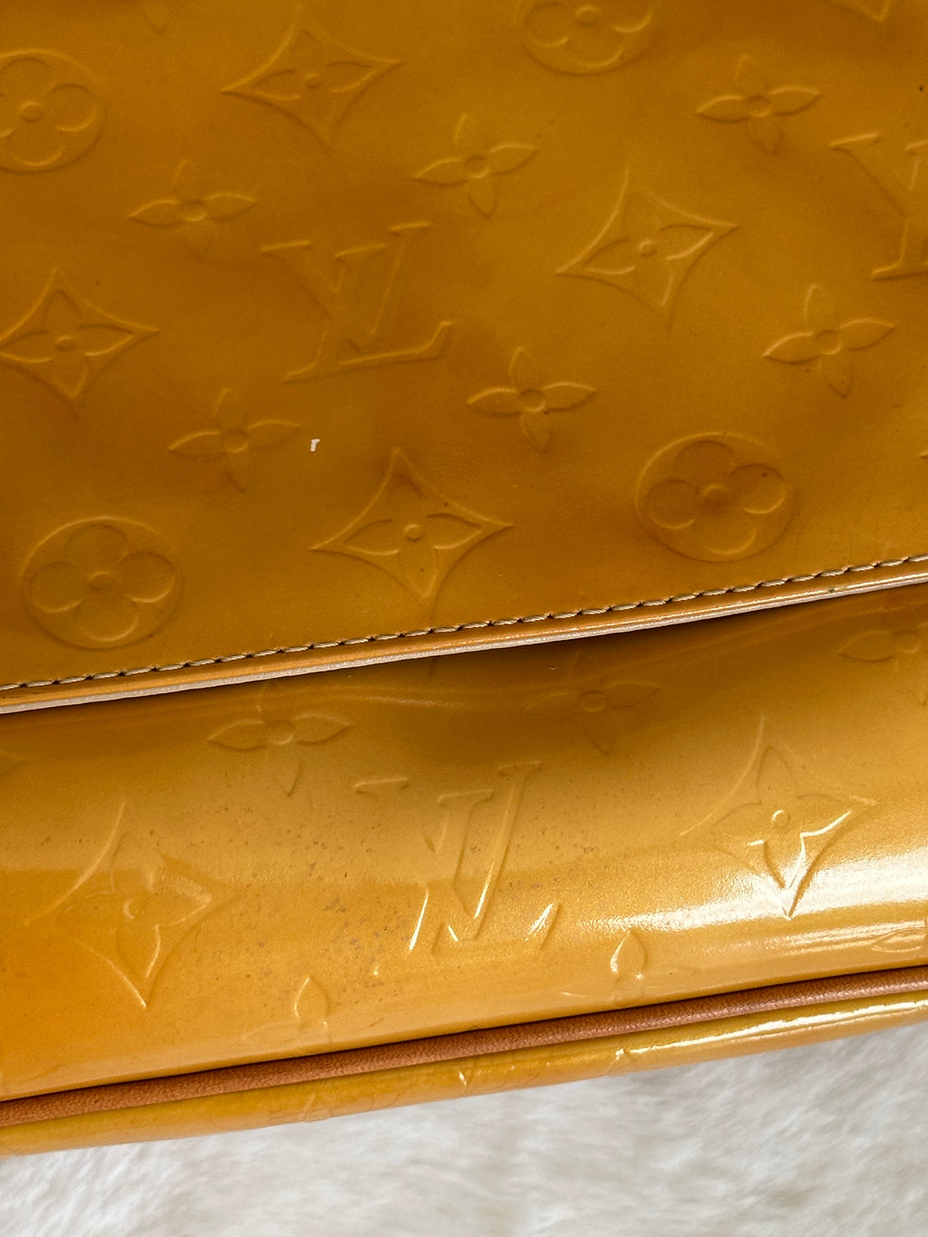 Louis Vuitton Thompson Street in Orange Vernis Leather