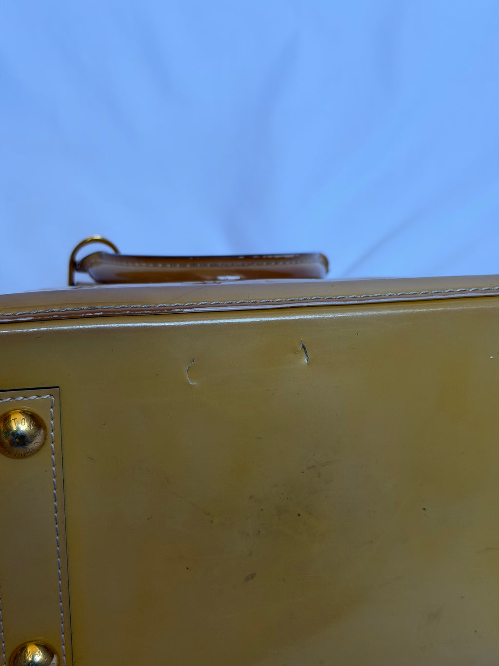 Louis Vuitton Alma PM in Yellow Vernis