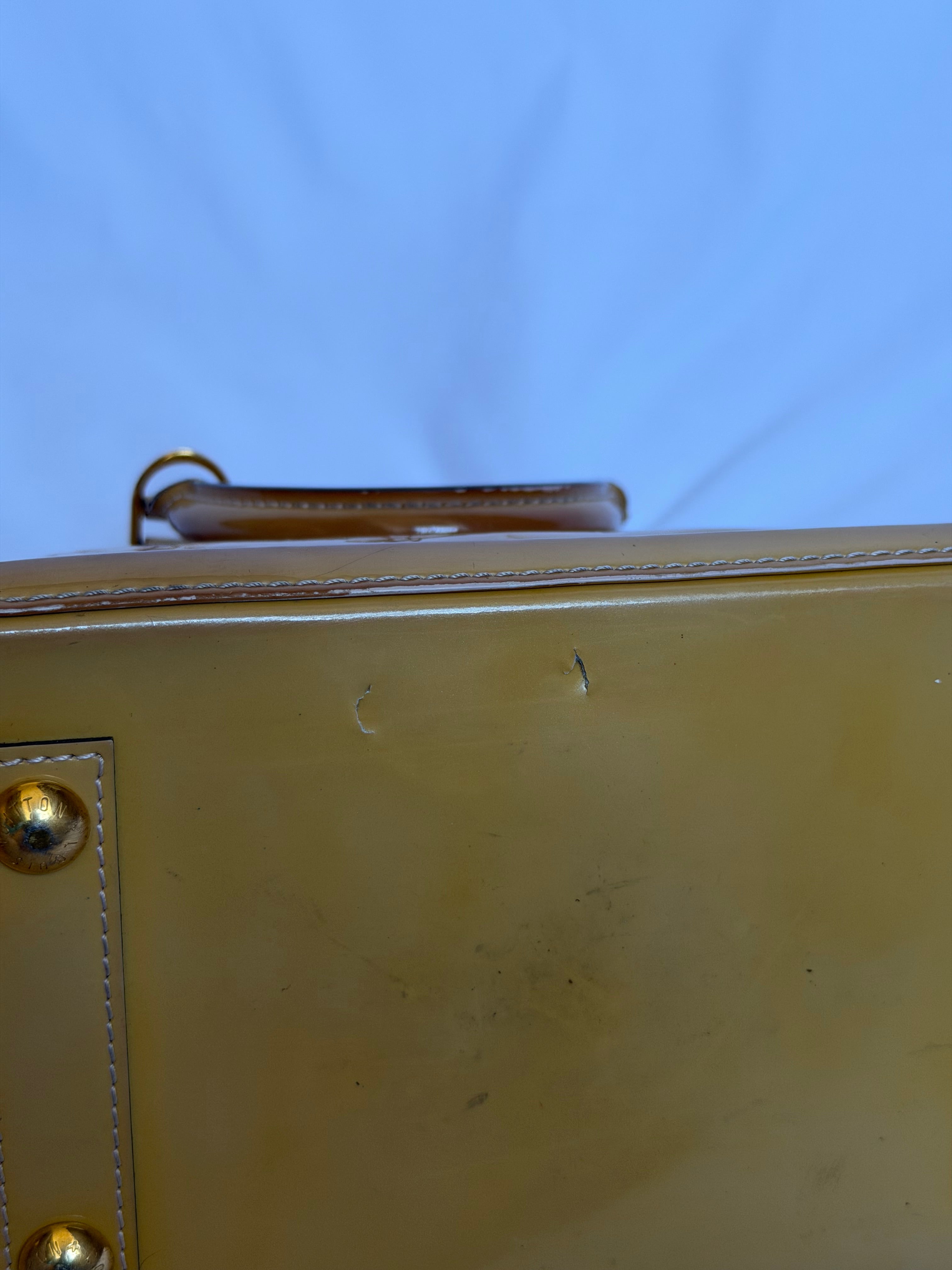 Louis Vuitton Alma PM in Yellow Vernis