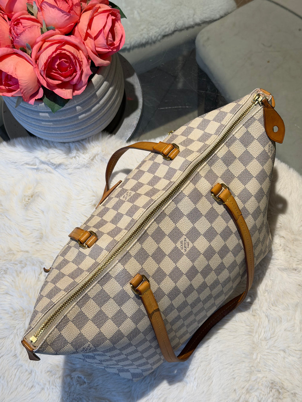 Louis Vuitton Iena MM in Damier Azur Canvas