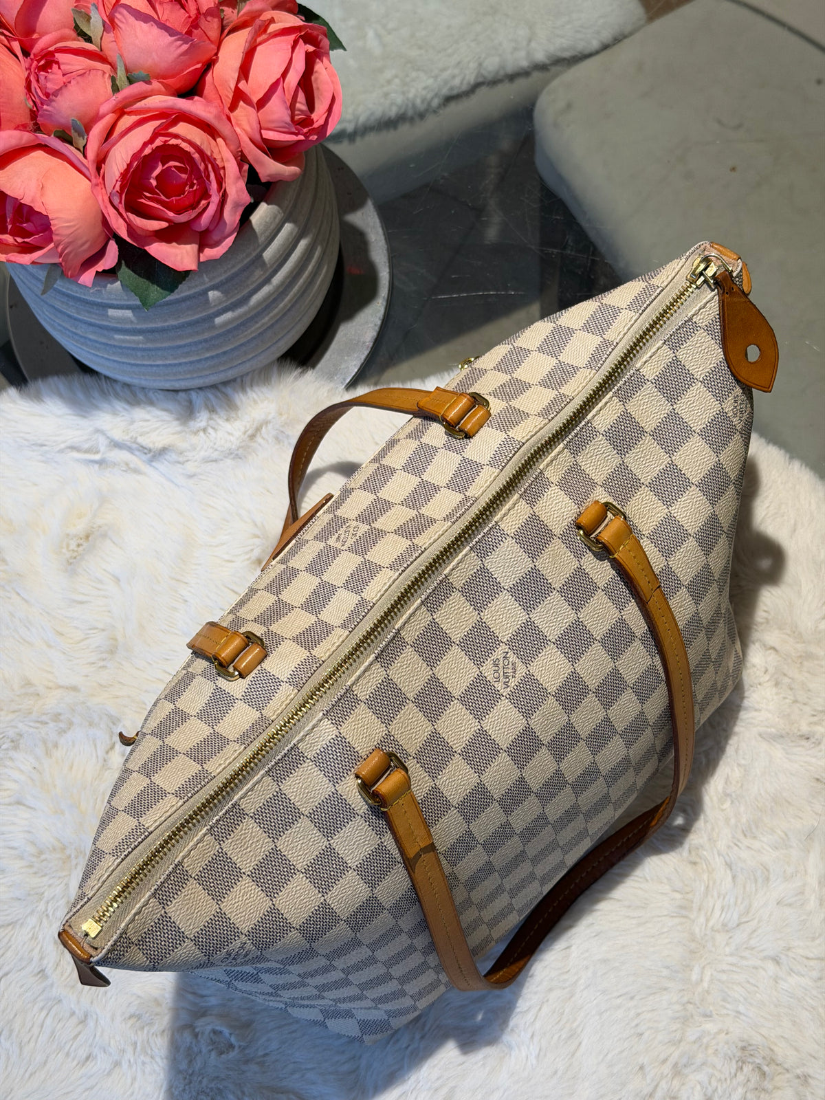 Louis Vuitton Iena MM in Damier Azur Canvas