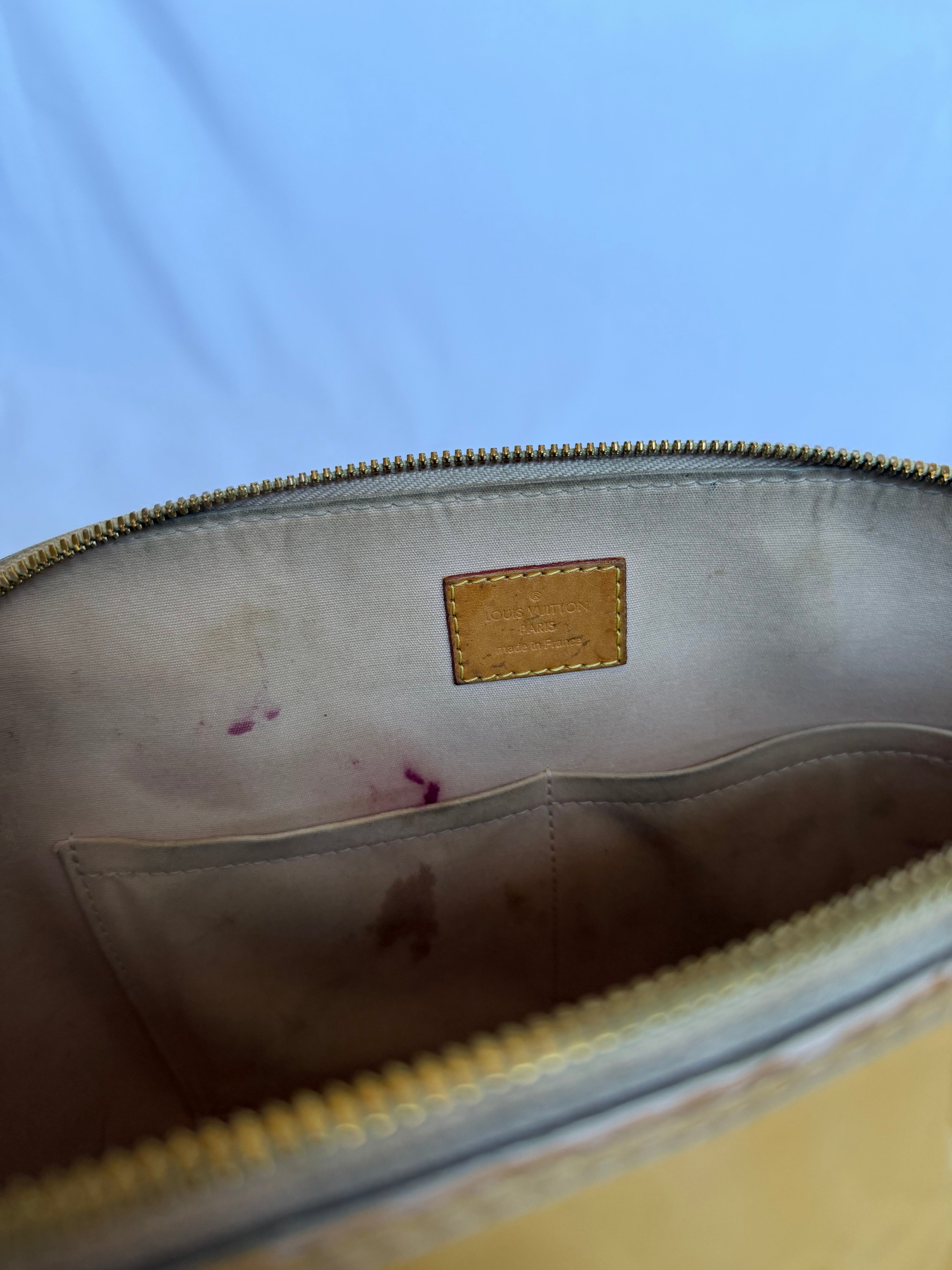 Louis Vuitton Alma PM in Yellow Vernis