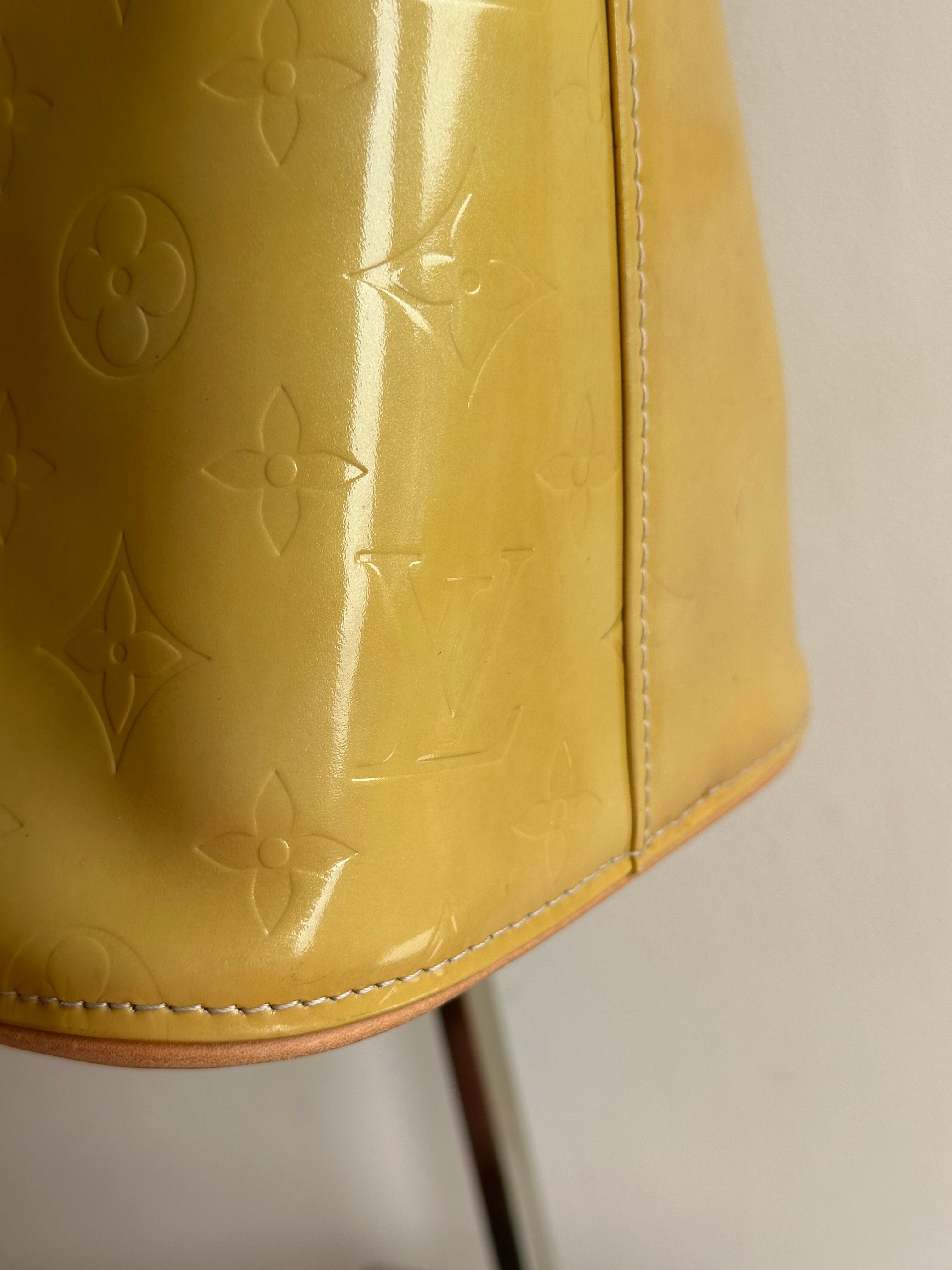 Louis Vuitton Houston Gold-Yellow Vernis Leather