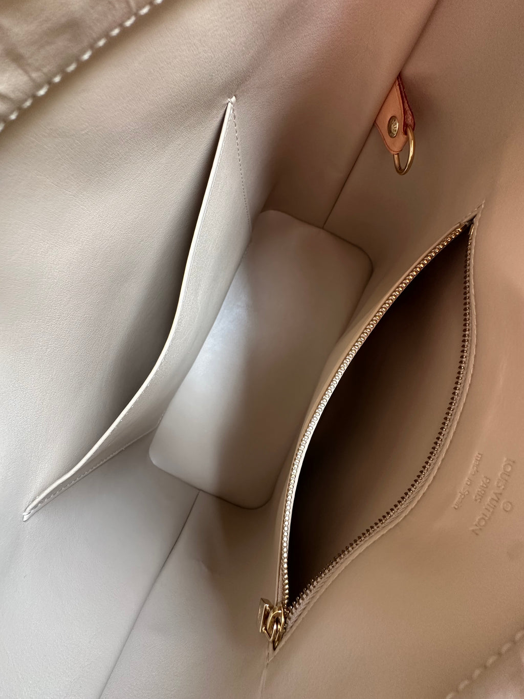 Louis Vuitton Houston Gold-Yellow Vernis Leather