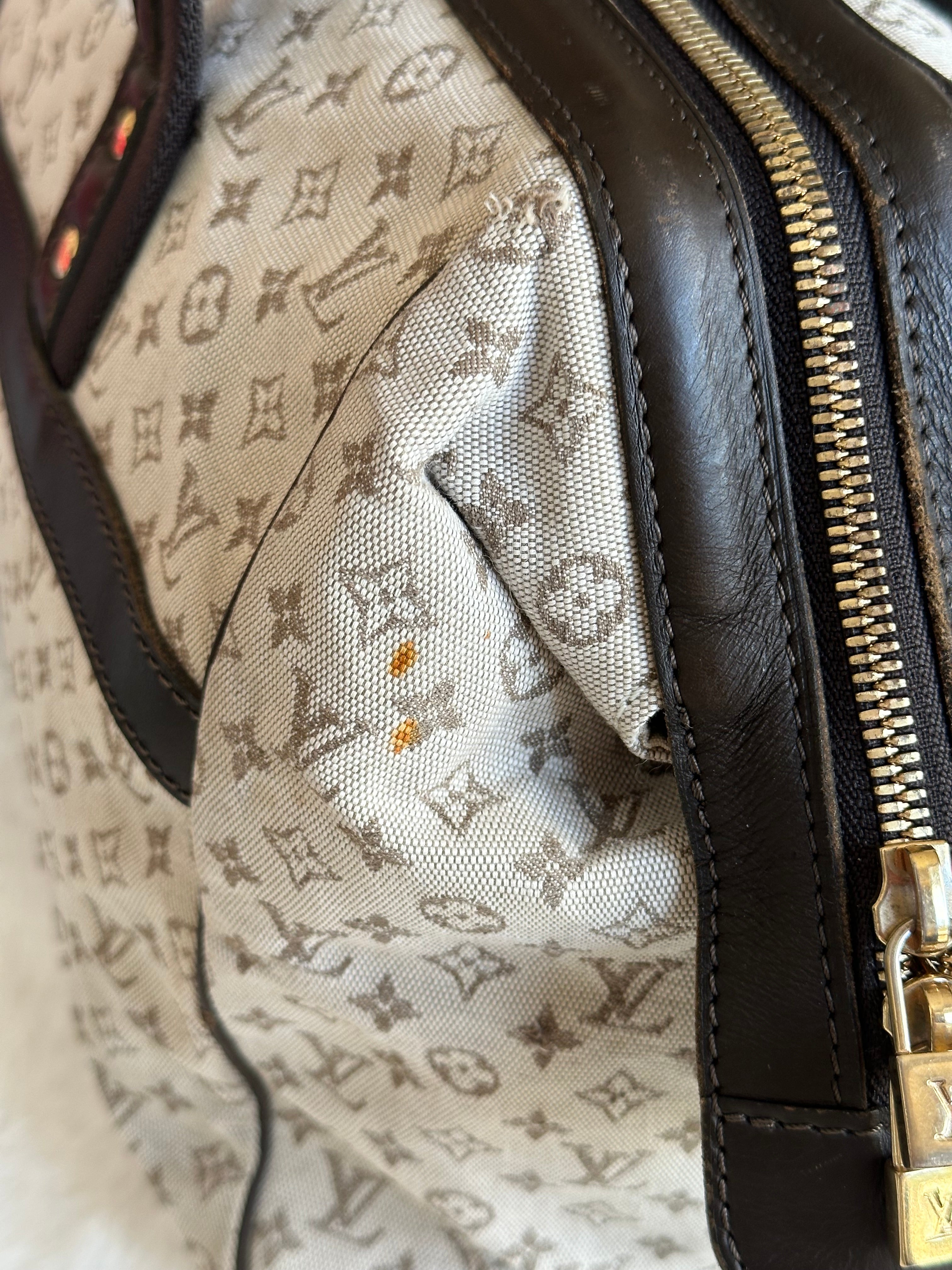Louis Vuitton Josephine GM Handbag In Mini Lin Monogram
