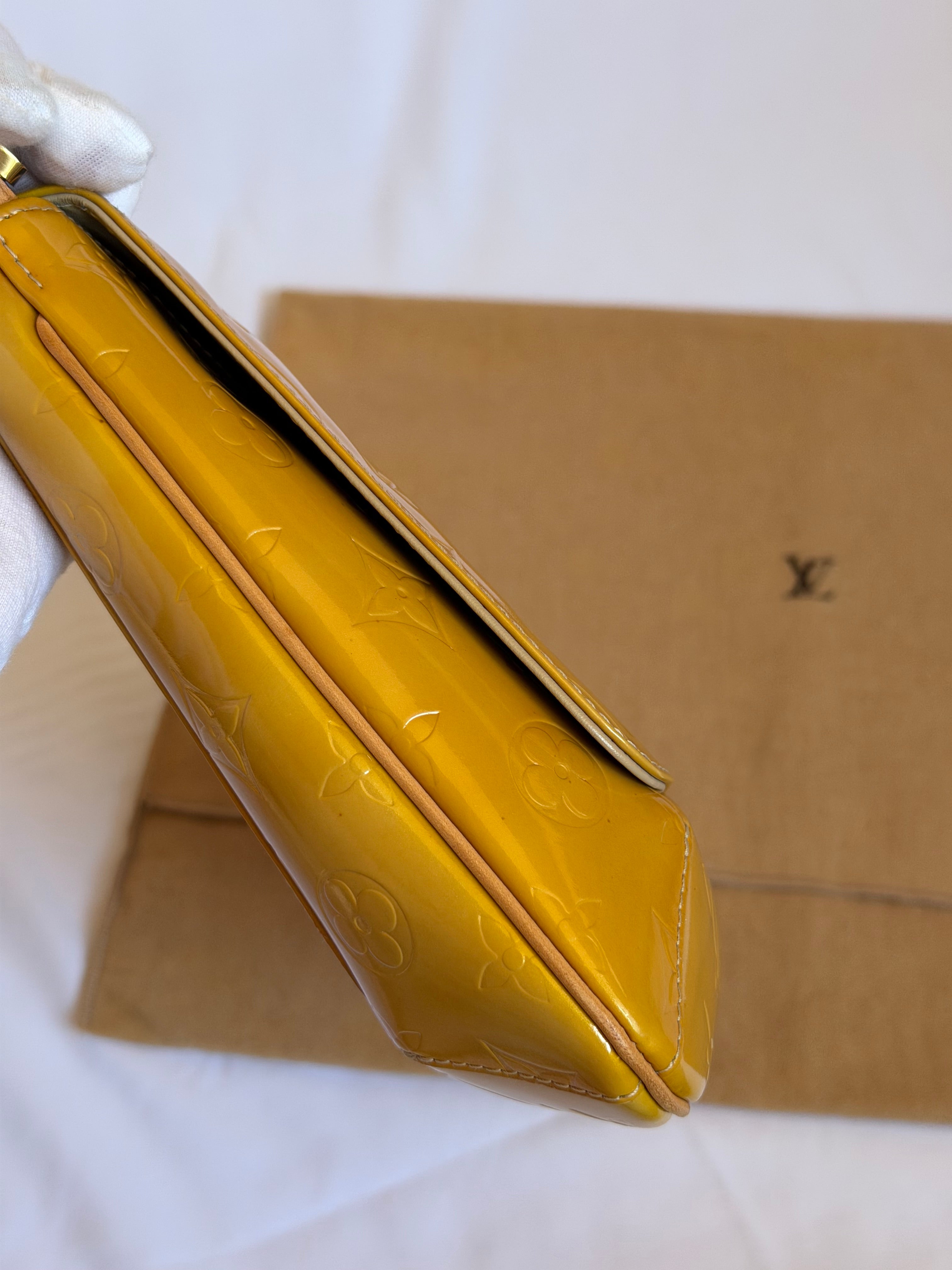Louis Vuitton Thompson Street in Yellow Vernis Leather