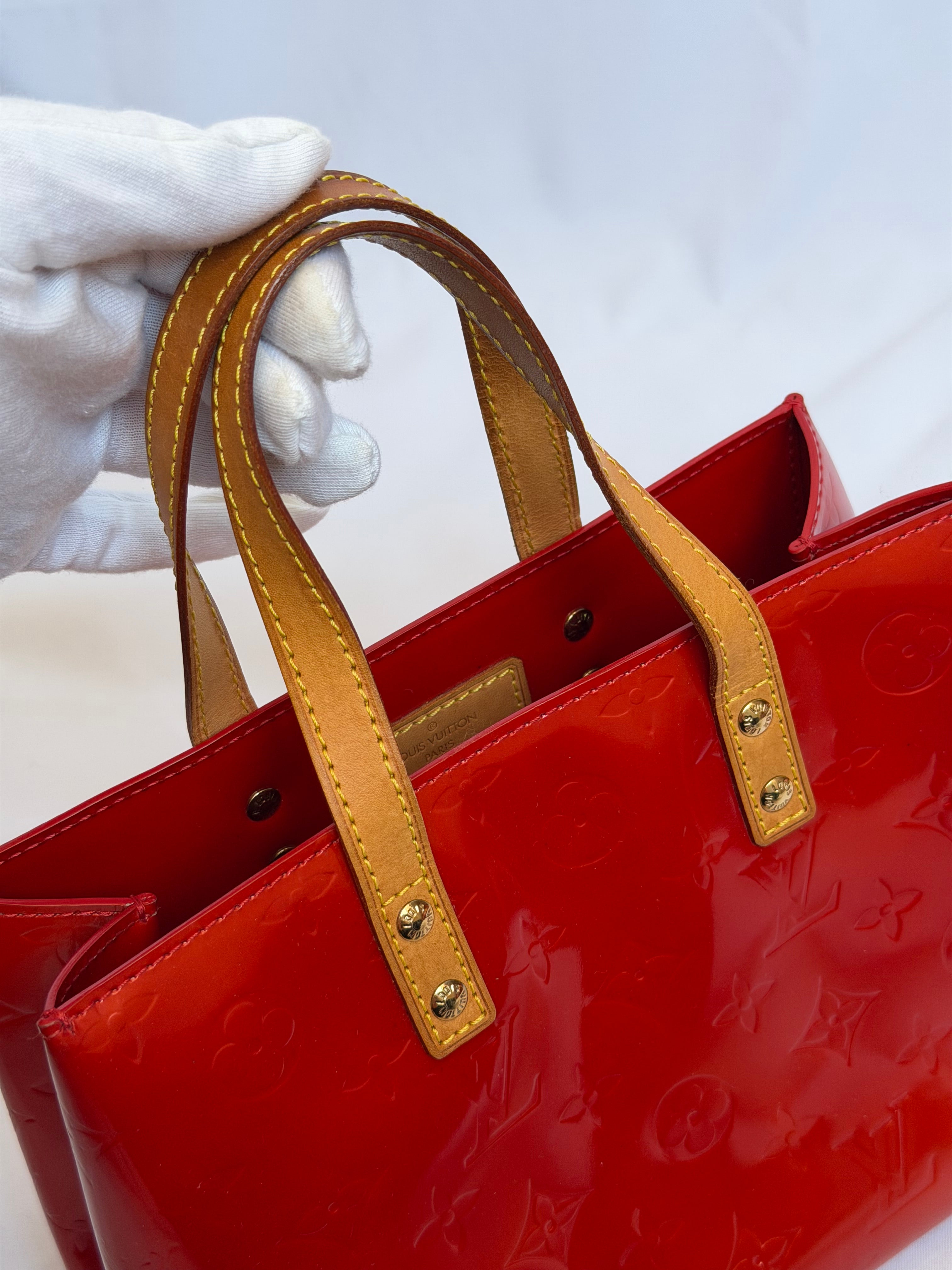 Louis Vuitton Reade PM in Red Vernis Leather