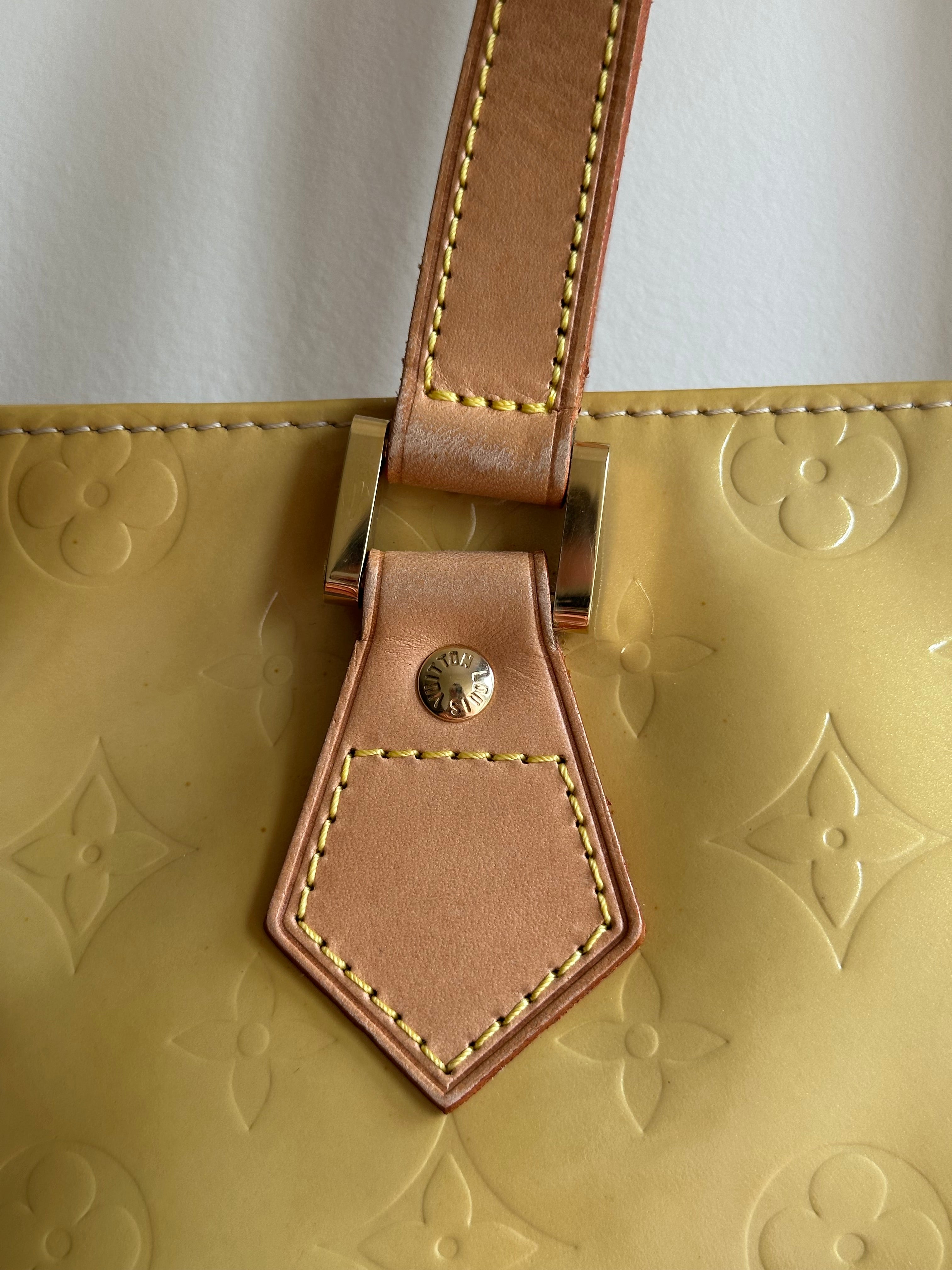 Louis Vuitton Houston Gold-Yellow Vernis Leather