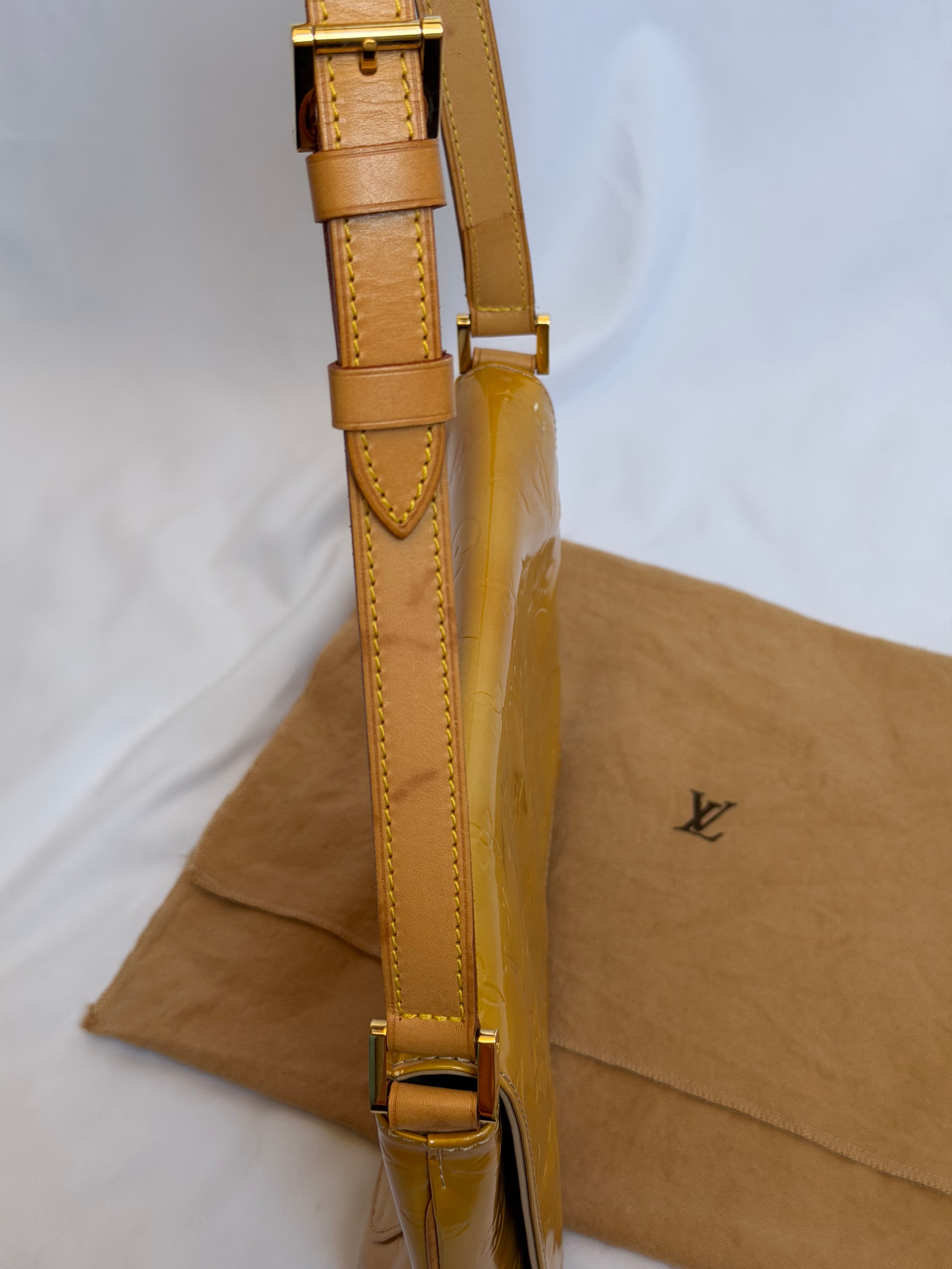Louis Vuitton Thompson Street in Yellow Vernis Leather