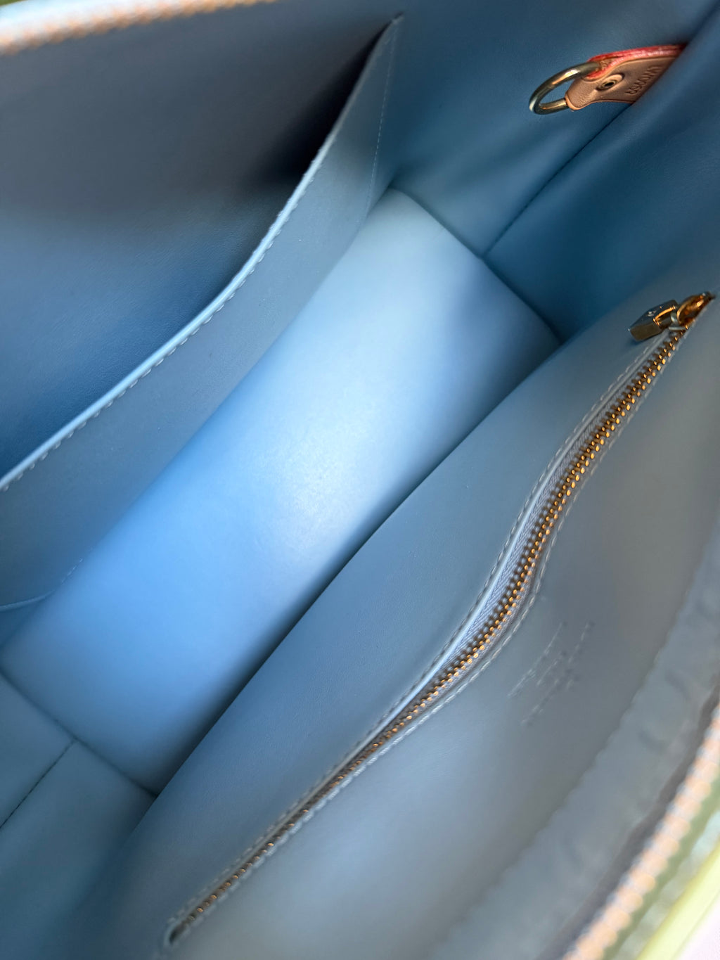 Louis Vuitton Houston in Mint/ Turquoise Vernis Leather