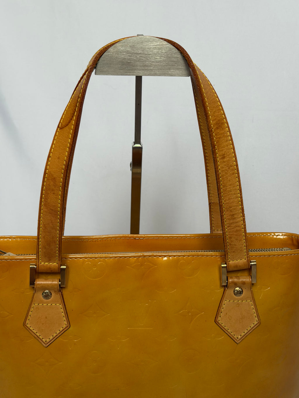 Louis Vuitton Houston in Yellow Vernis Leather