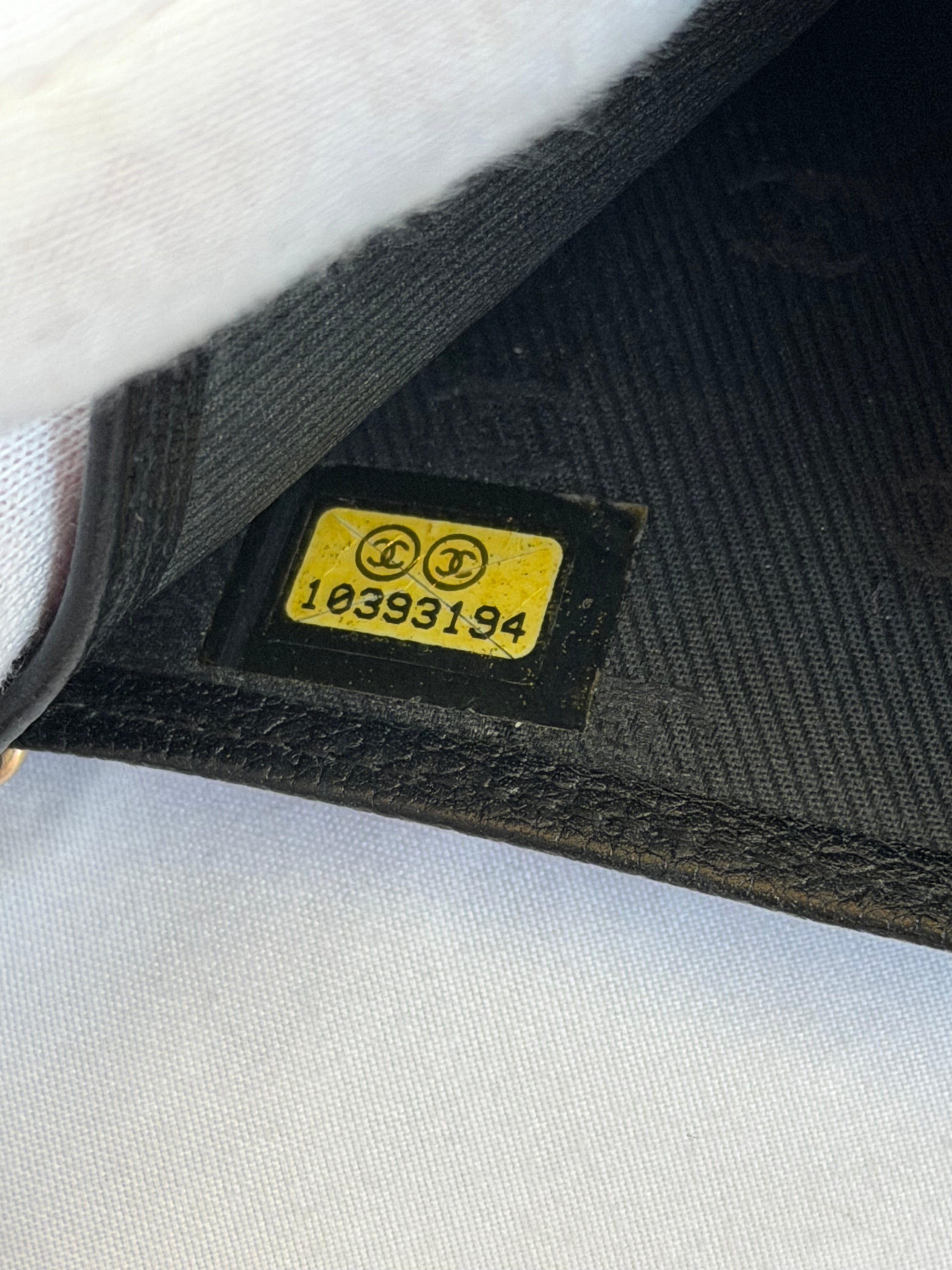 Chanel Wallet in Chain WOC in Black Leather, Gold Logo & Chain