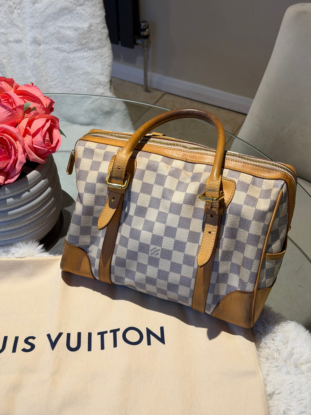 Louis Vuitton Berkeley in Damier Azur Canvas