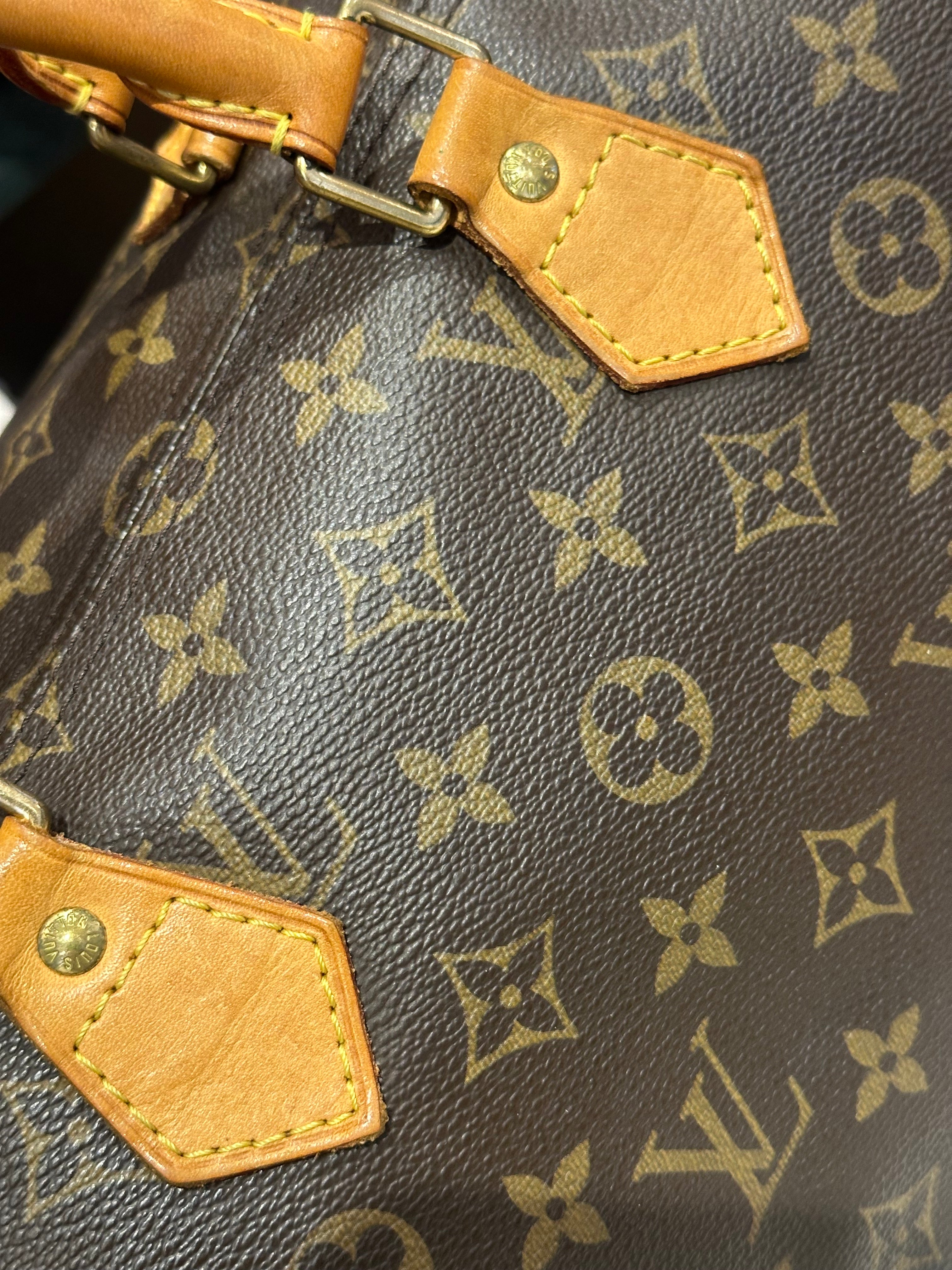 Louis Vuitton Speedy 35 Monogram + Lock & Key