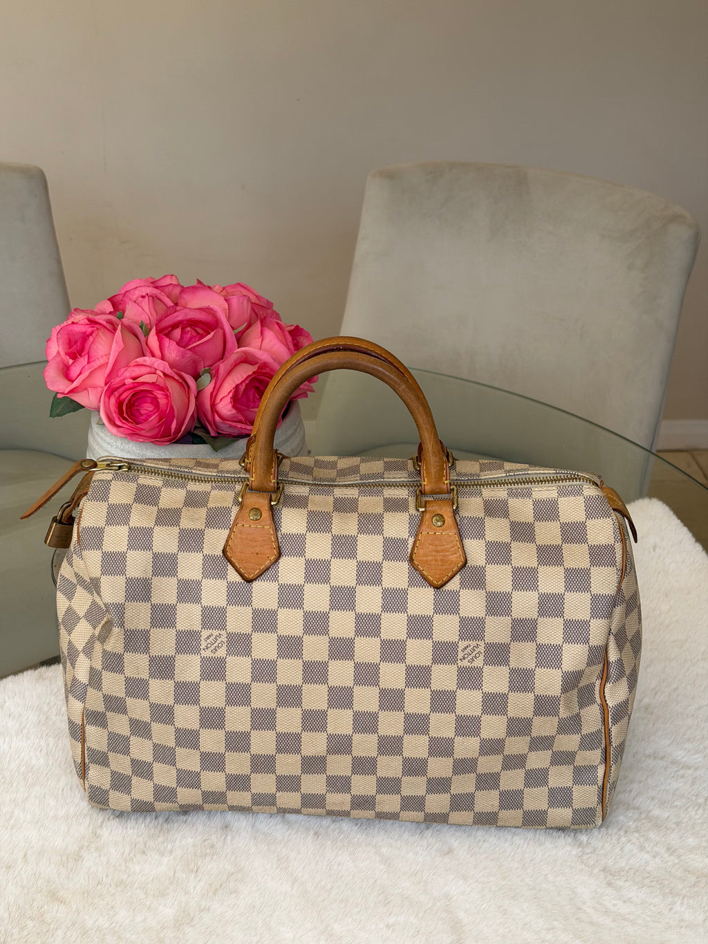 Louis Vuitton Speedy 35 in Damier Azur