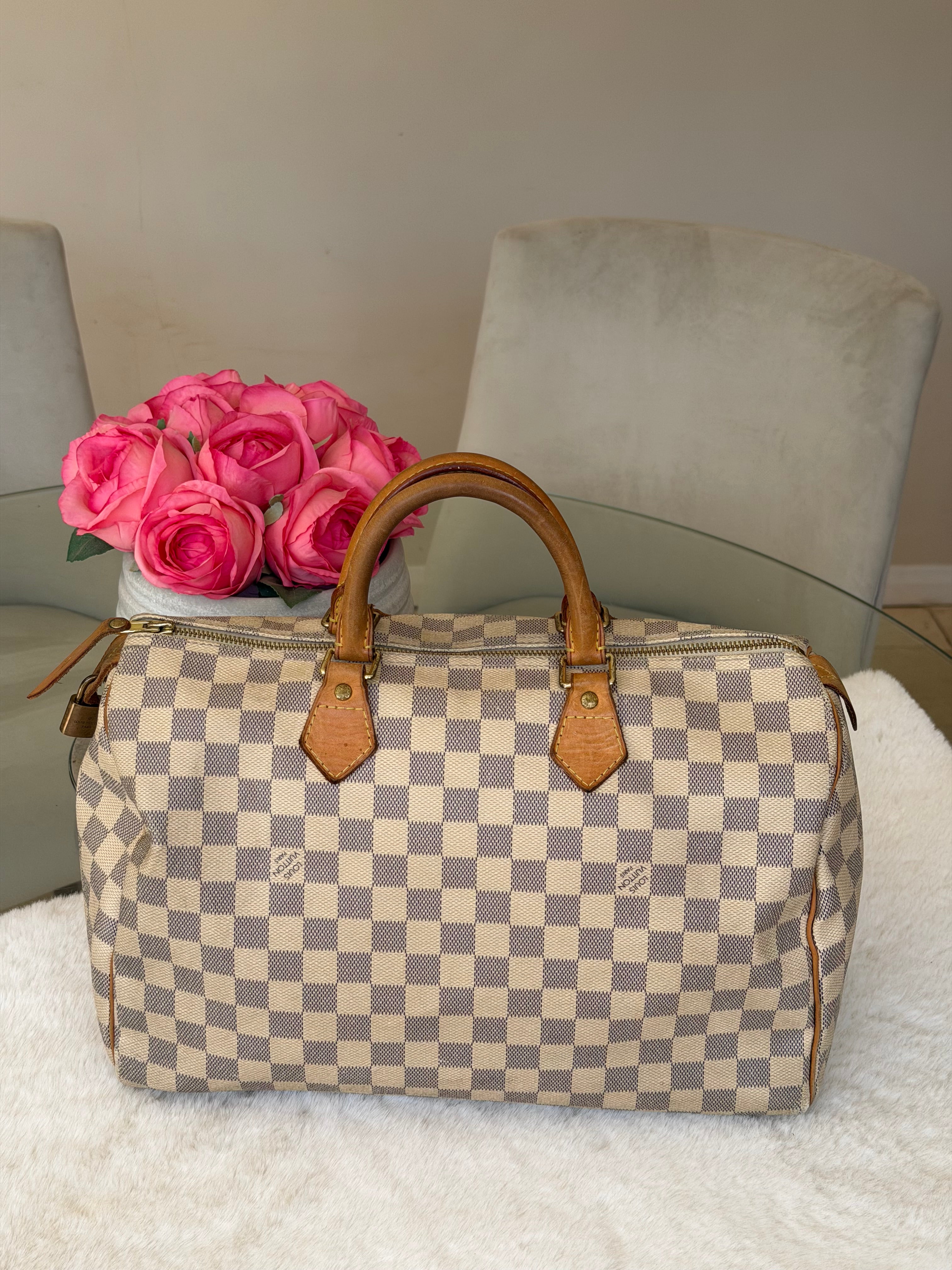 Louis Vuitton Speedy 35 in Damier Azur