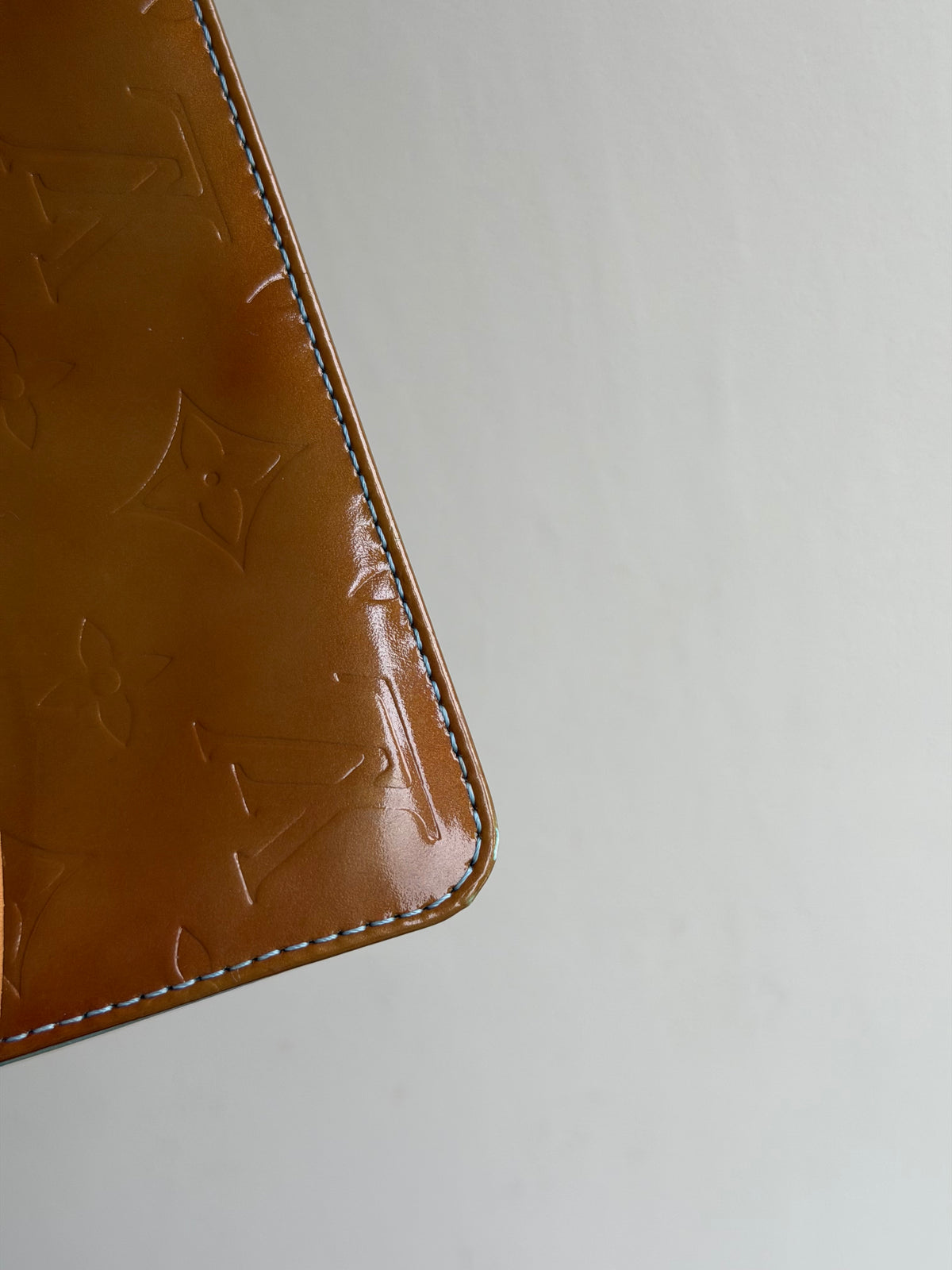 Louis Vuitton Lexington Pouch in Bronze Vernis Leather