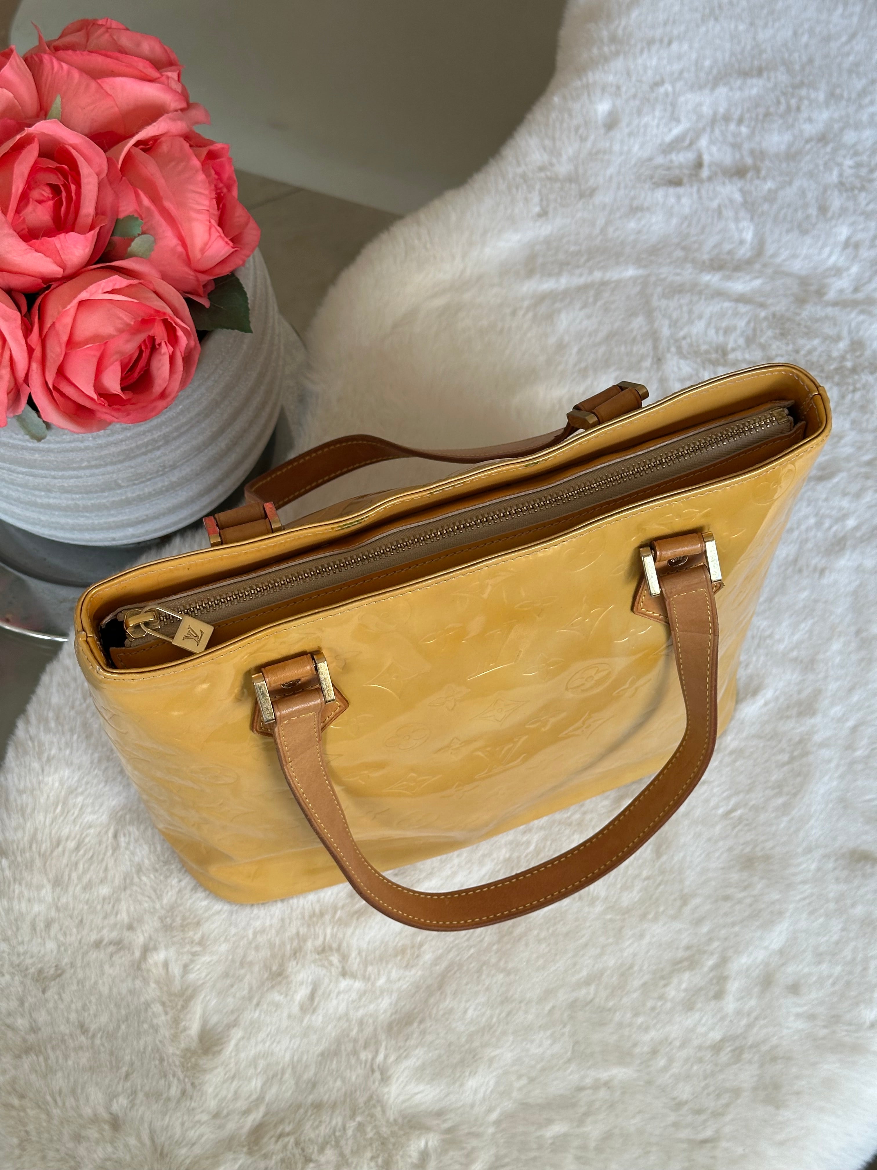 Louis Vuitton Houston Gold - Yellow Vernis Leather