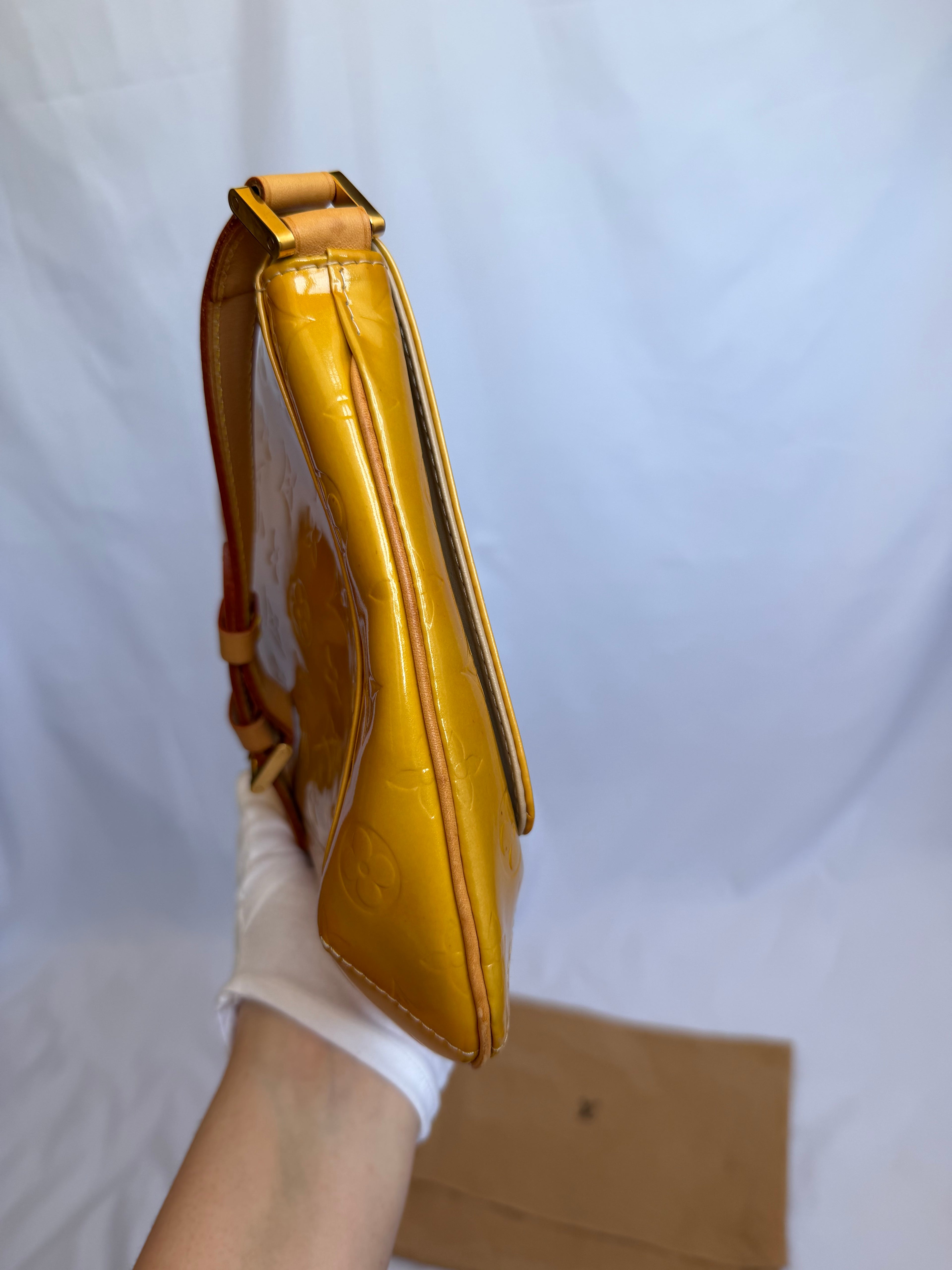 Louis Vuitton Thompson Street in Yellow Vernis Leather
