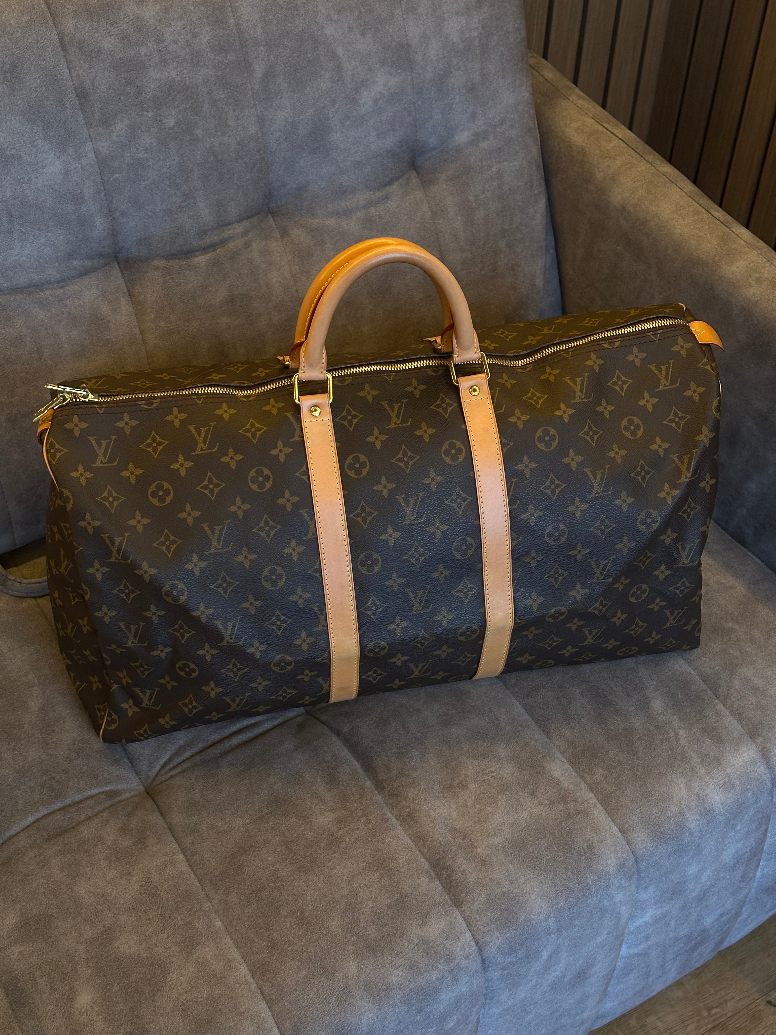 Louis Vuitton Monogram Canvas Keepall Holdall 55