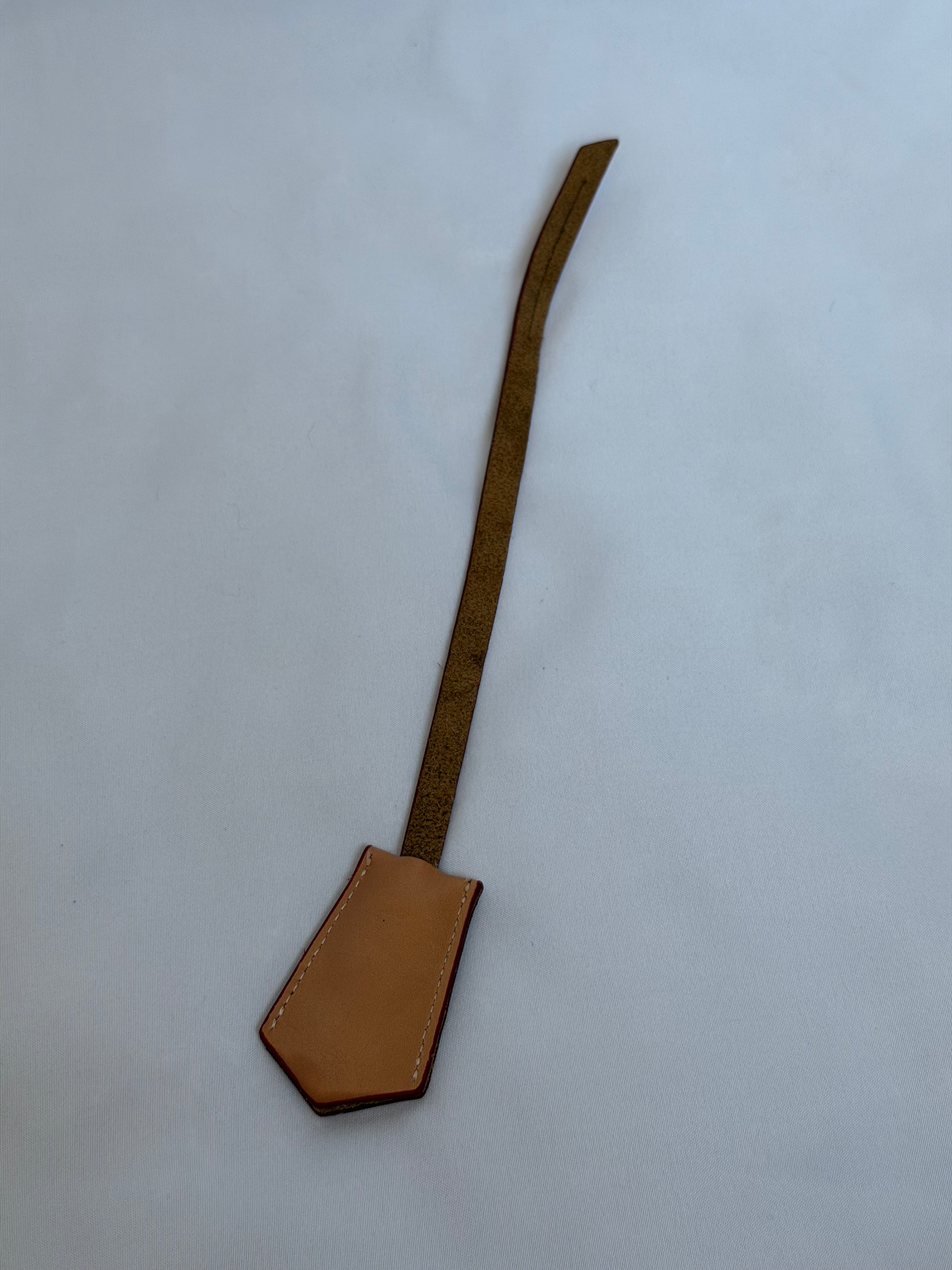 Genuine Leather Clochette in Tan