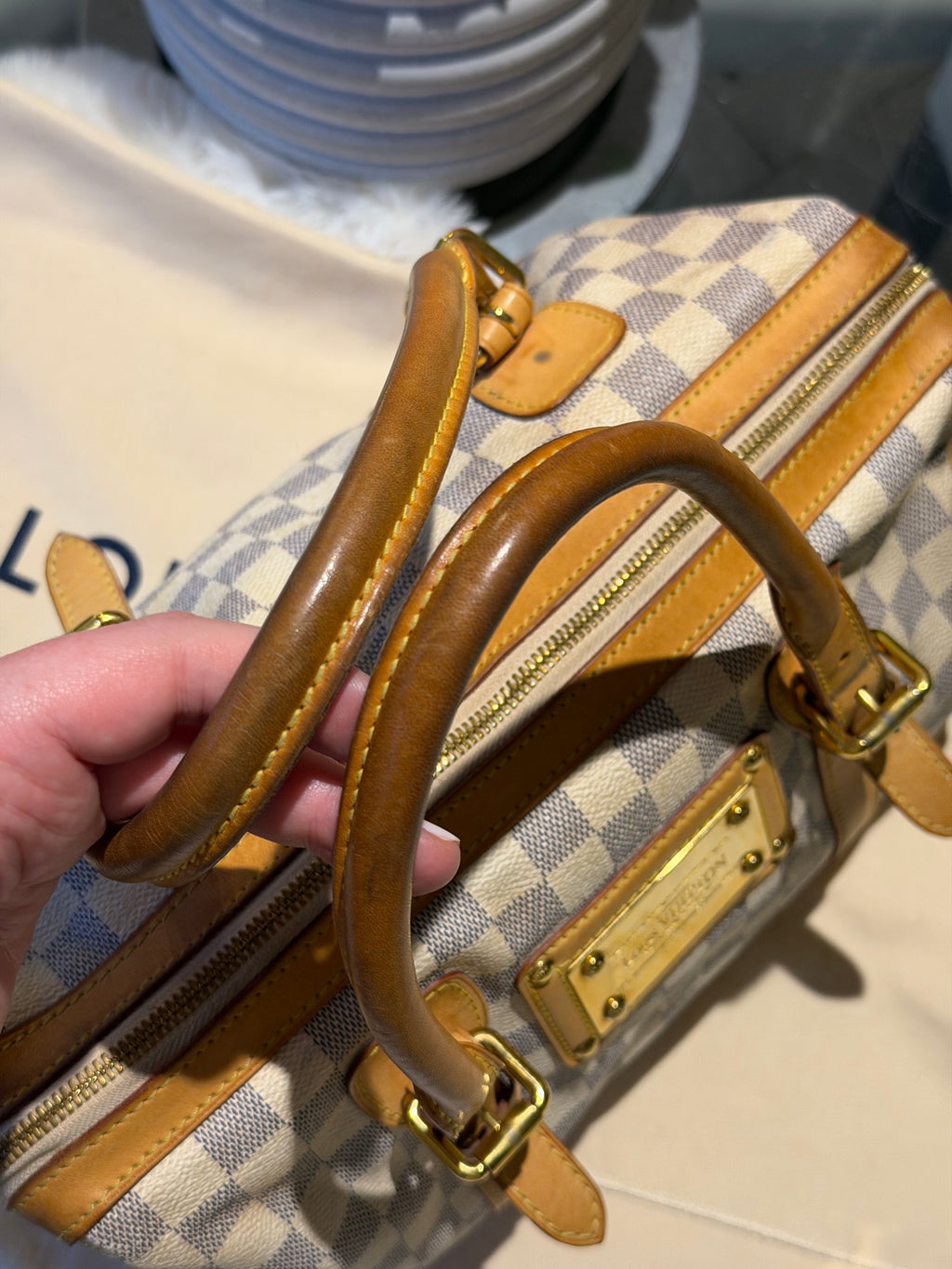 Louis Vuitton Berkeley in Damier Azur Canvas