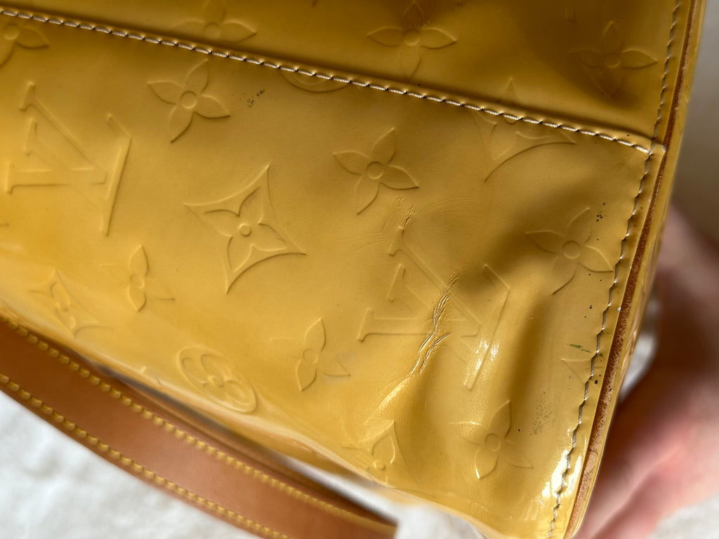 Louis Vuitton Houston Gold - Yellow Vernis Leather