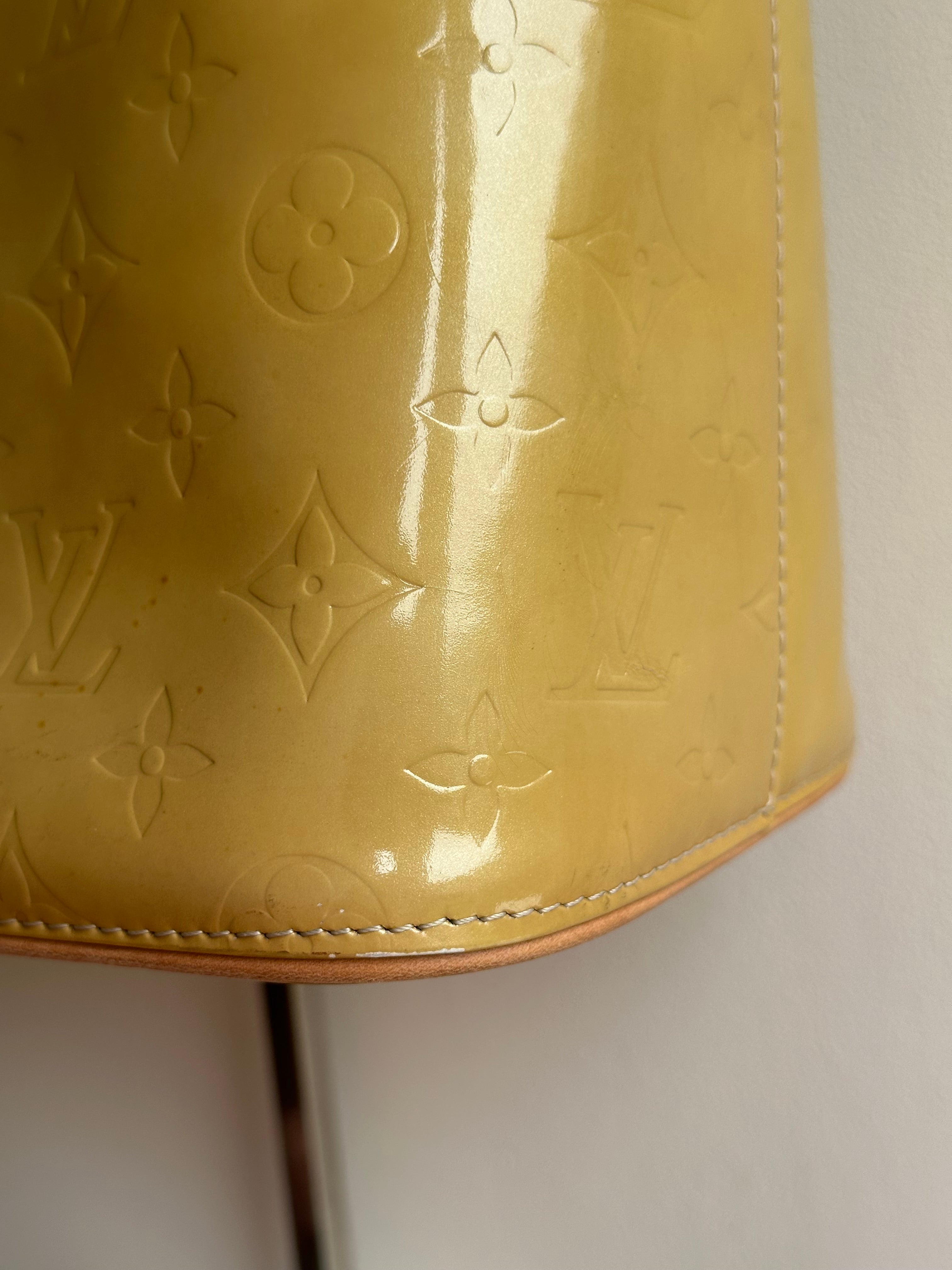 Louis Vuitton Houston Gold-Yellow Vernis Leather