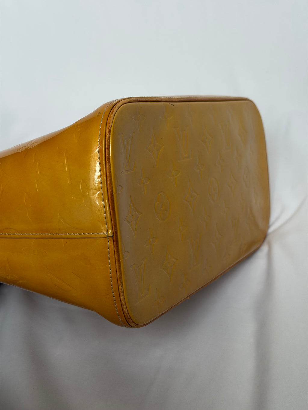 Louis Vuitton Houston in Yellow Vernis Leather