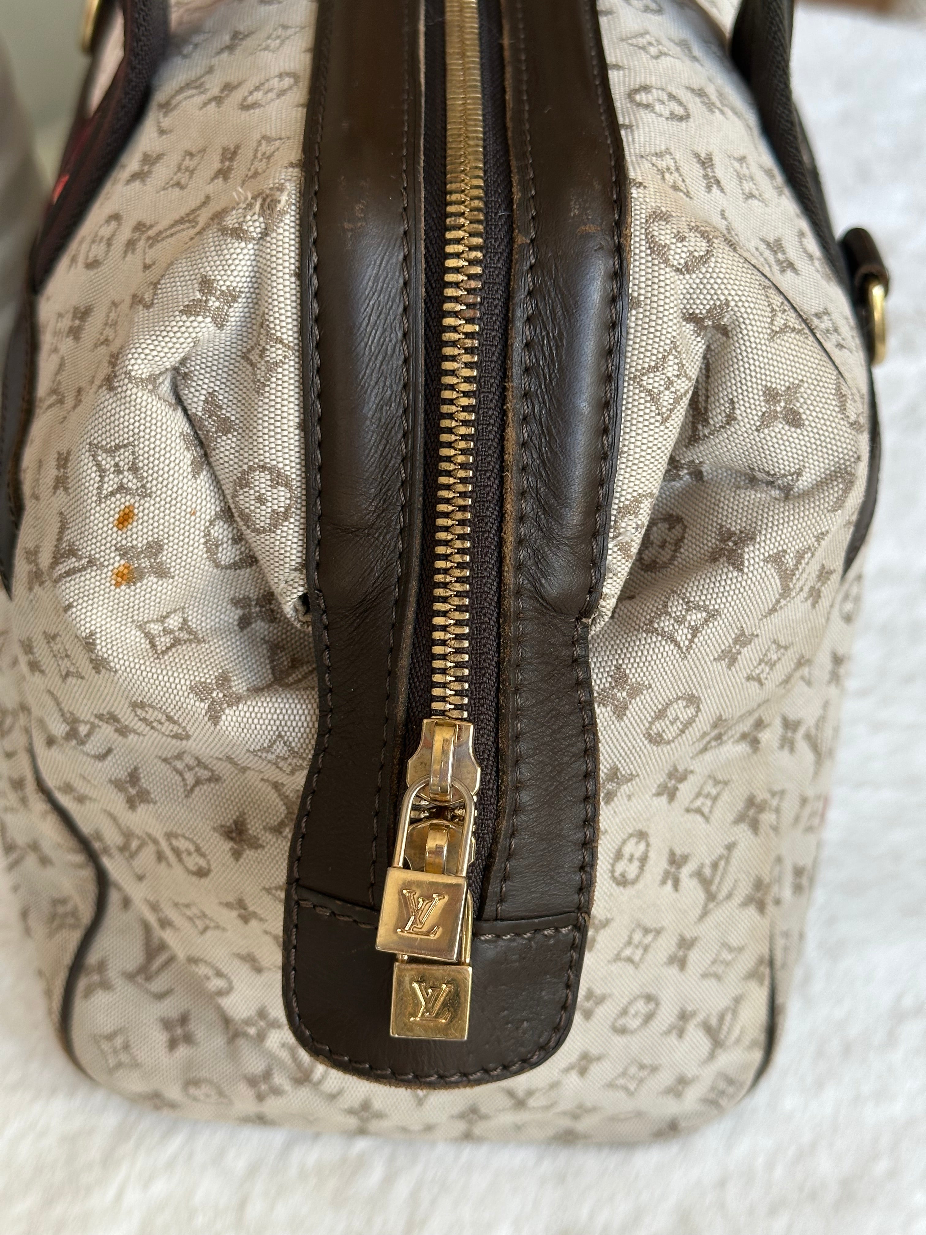 Louis Vuitton Josephine GM Handbag In Mini Lin Monogram