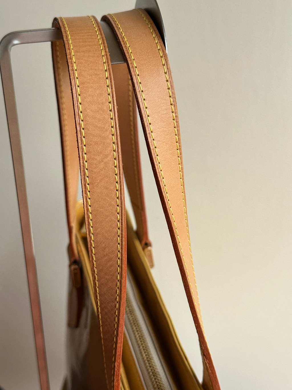 Louis Vuitton Houston Gold-Yellow Vernis Leather