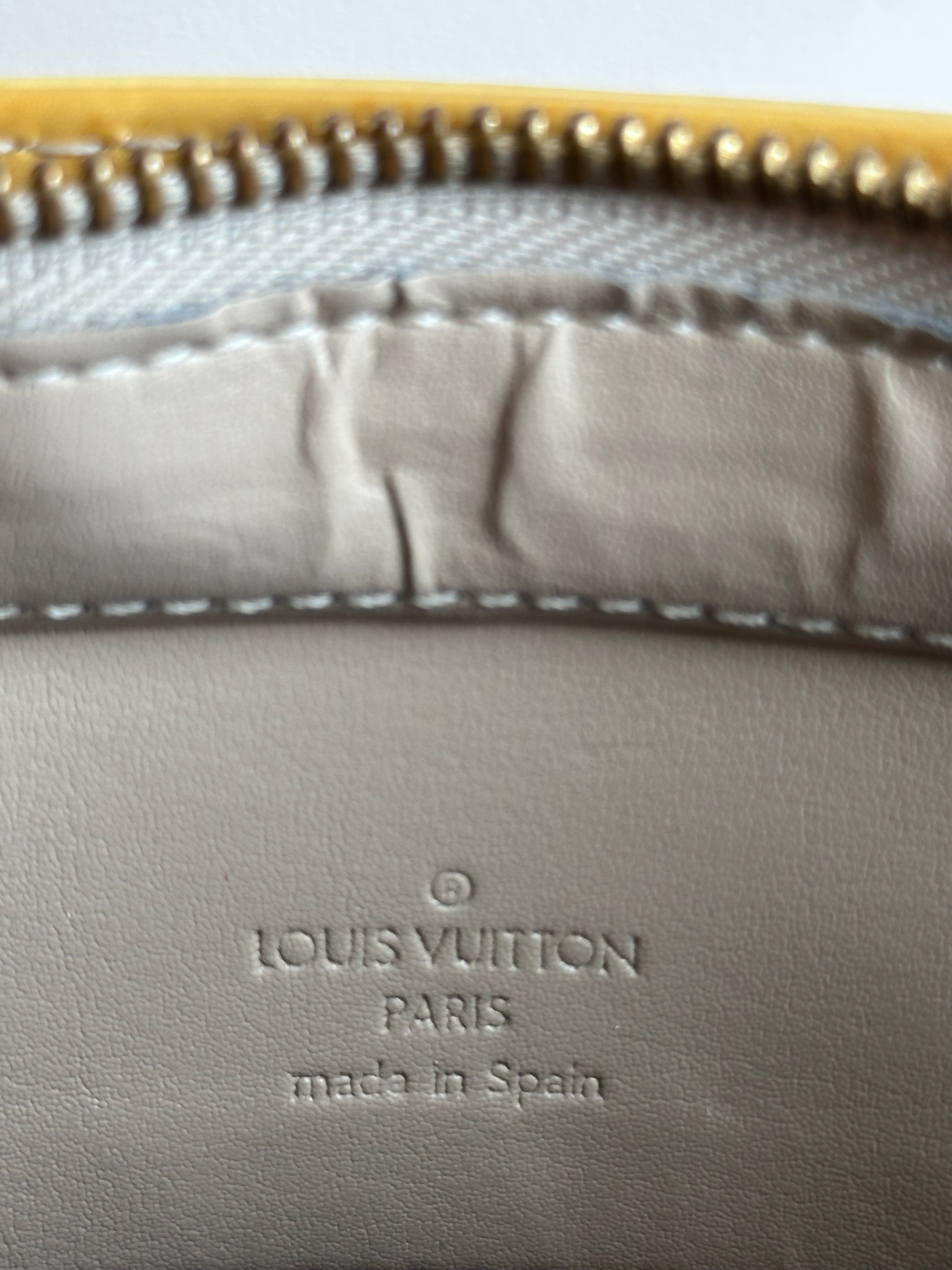 Louis Vuitton Houston Gold-Yellow Vernis Leather