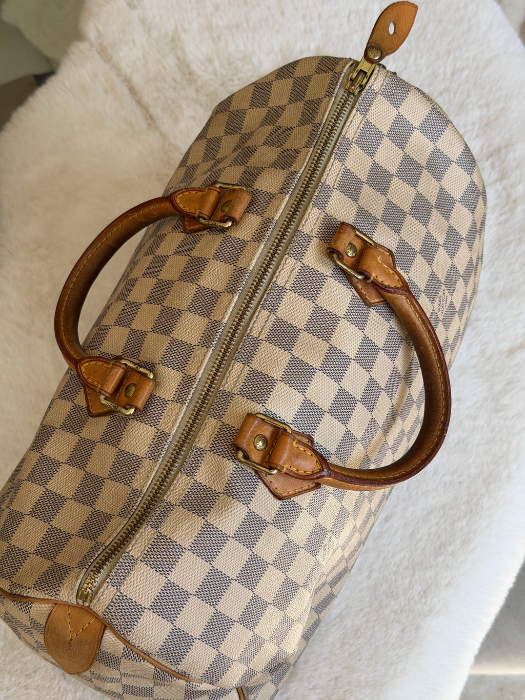 Louis Vuitton Speedy 35 in Damier Azur