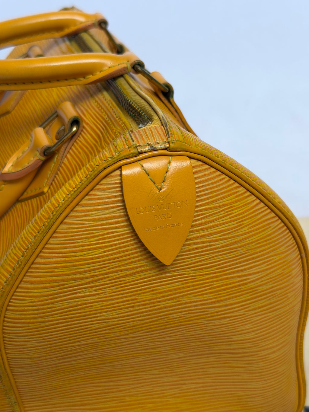 Louis Vuitton Speedy in Yellow Epi Leather