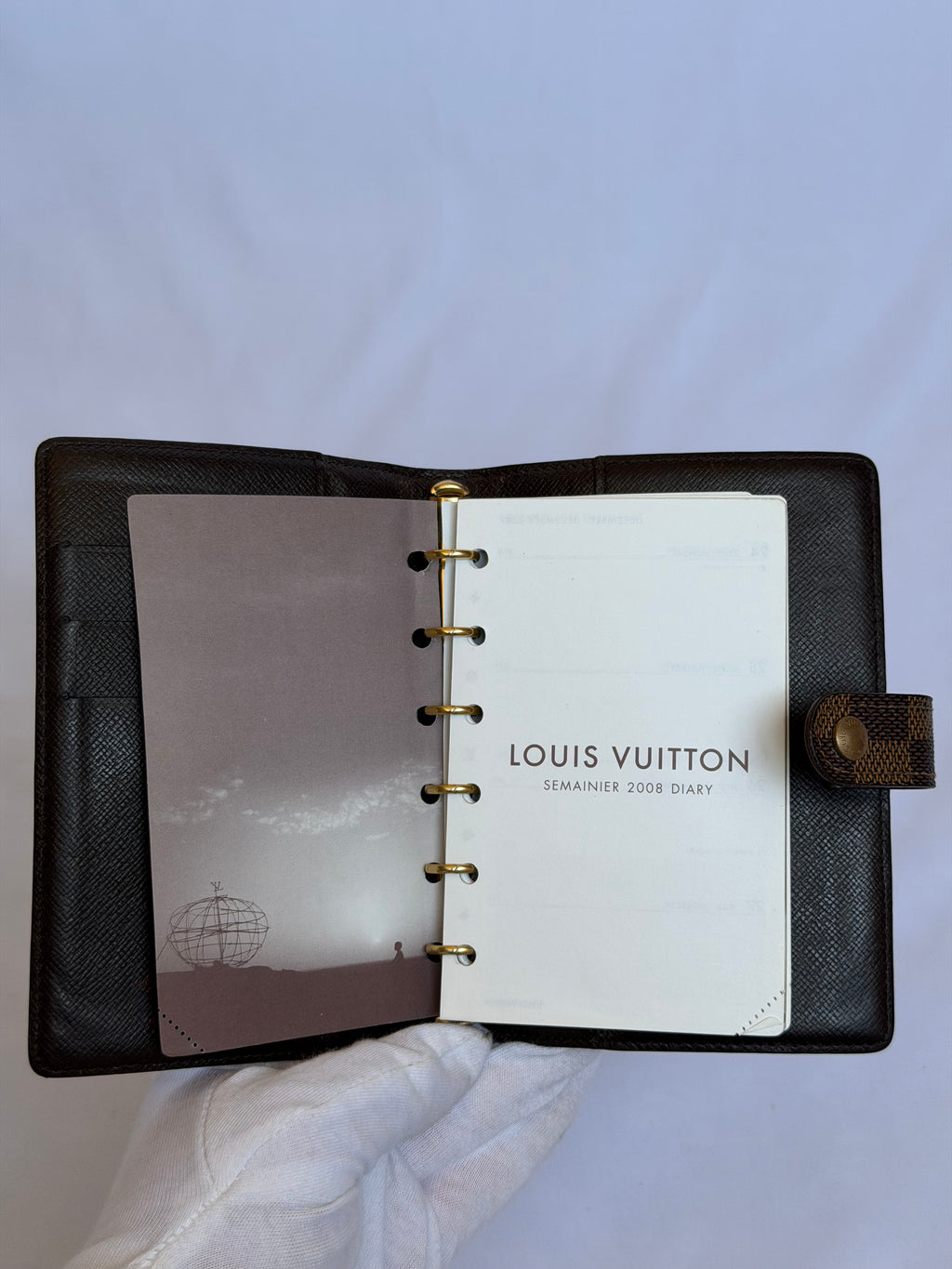 Louis Vuitton Agenda PM in Damier Ebene