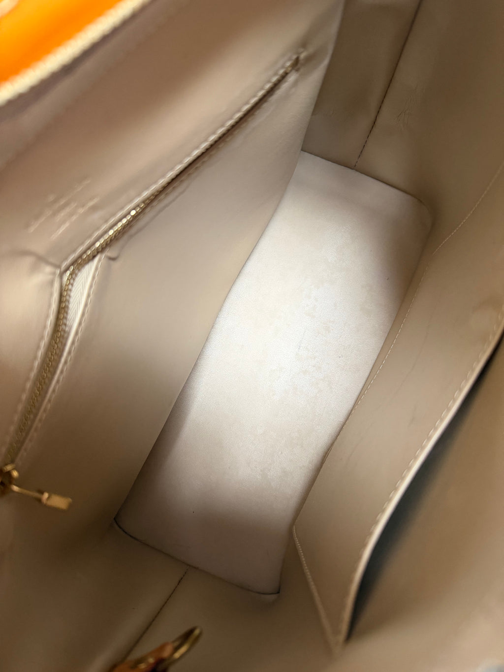 Louis Vuitton Houston in Yellow Vernis Leather