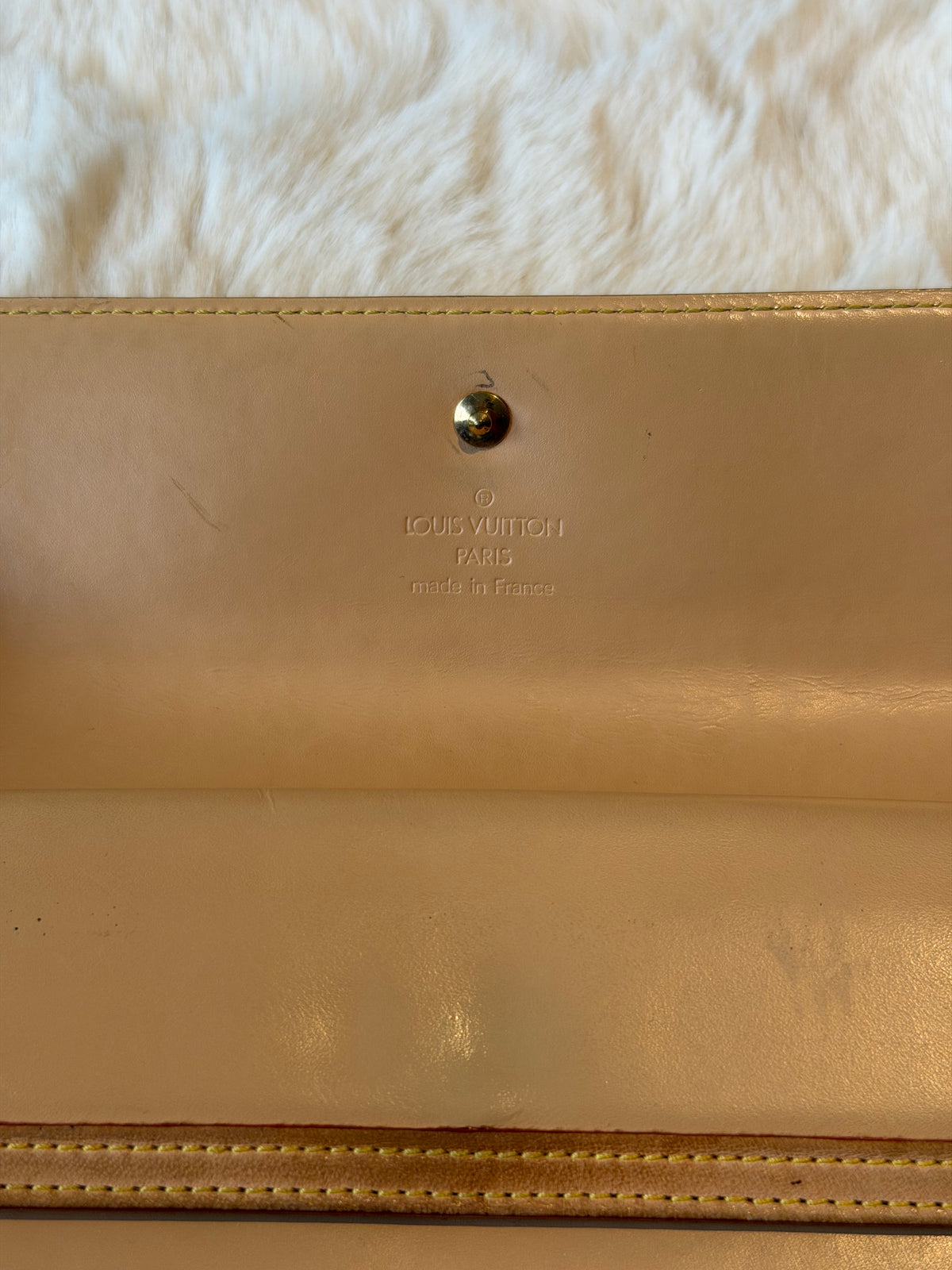 Louis Vuitton X Takashi Murakami Trifold Sarah Wallet in White Multicolour Monogram Canvas