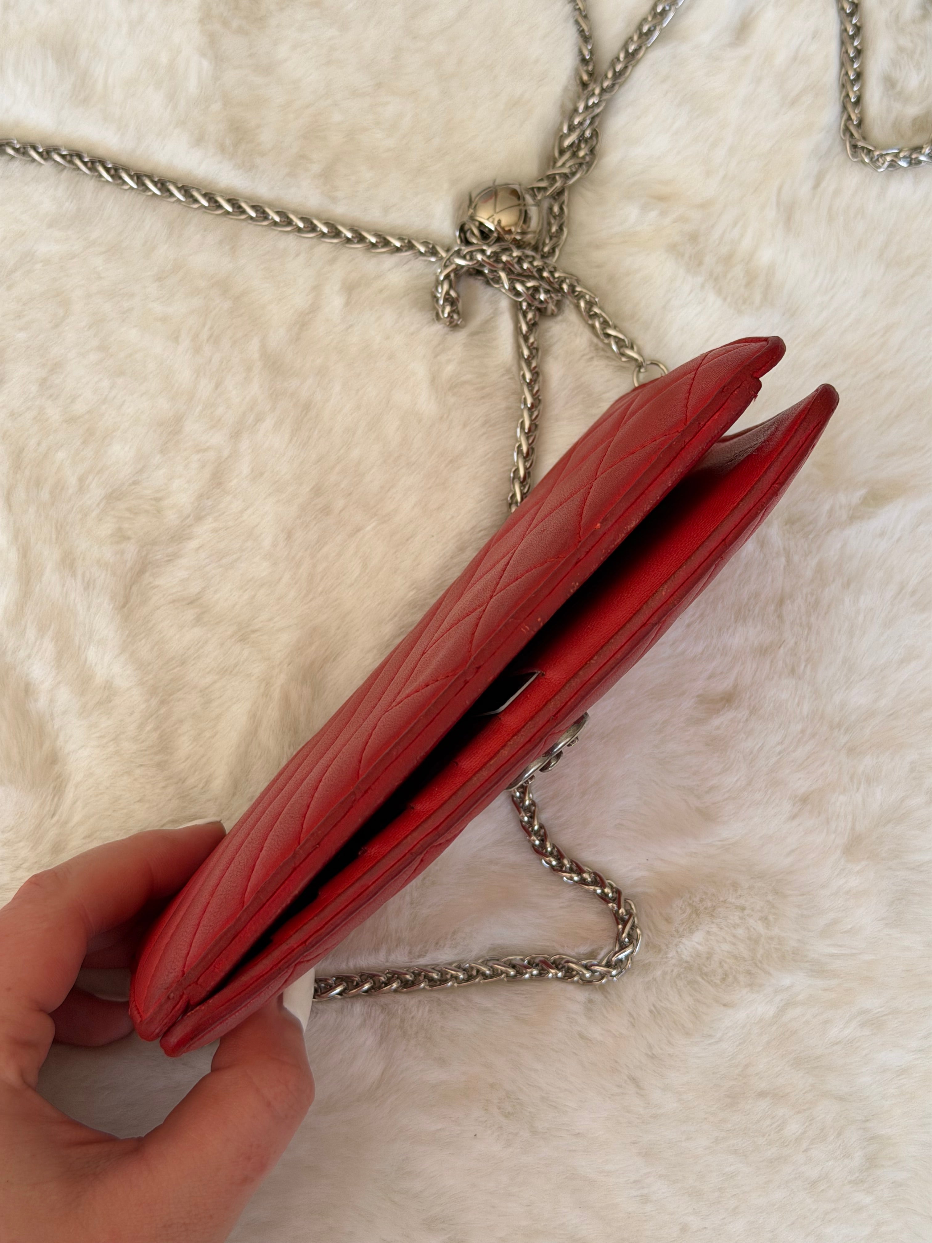 Chanel Lambskin Leather Wallet on Chain WOC