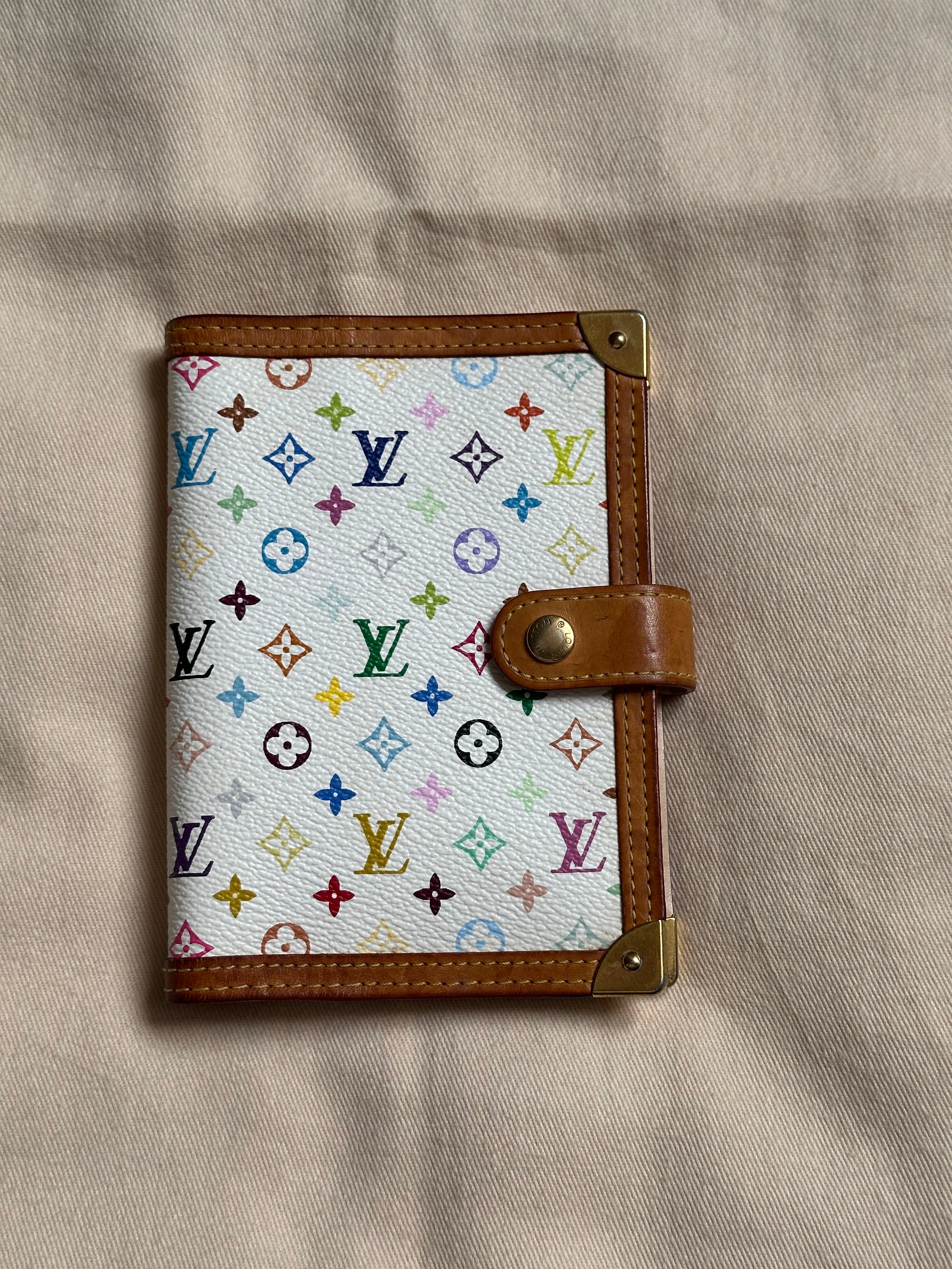 Louis Vuitton X Takashi Murakami Agenda PM in Multicolour Monogram