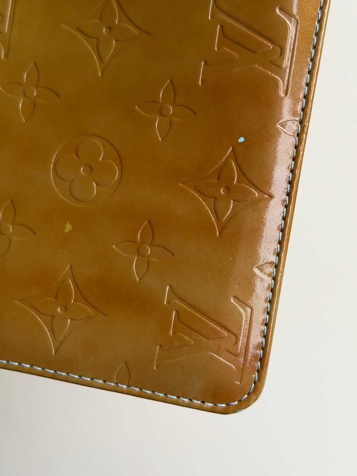 Louis Vuitton Lexington Pouch in Bronze Vernis Leather