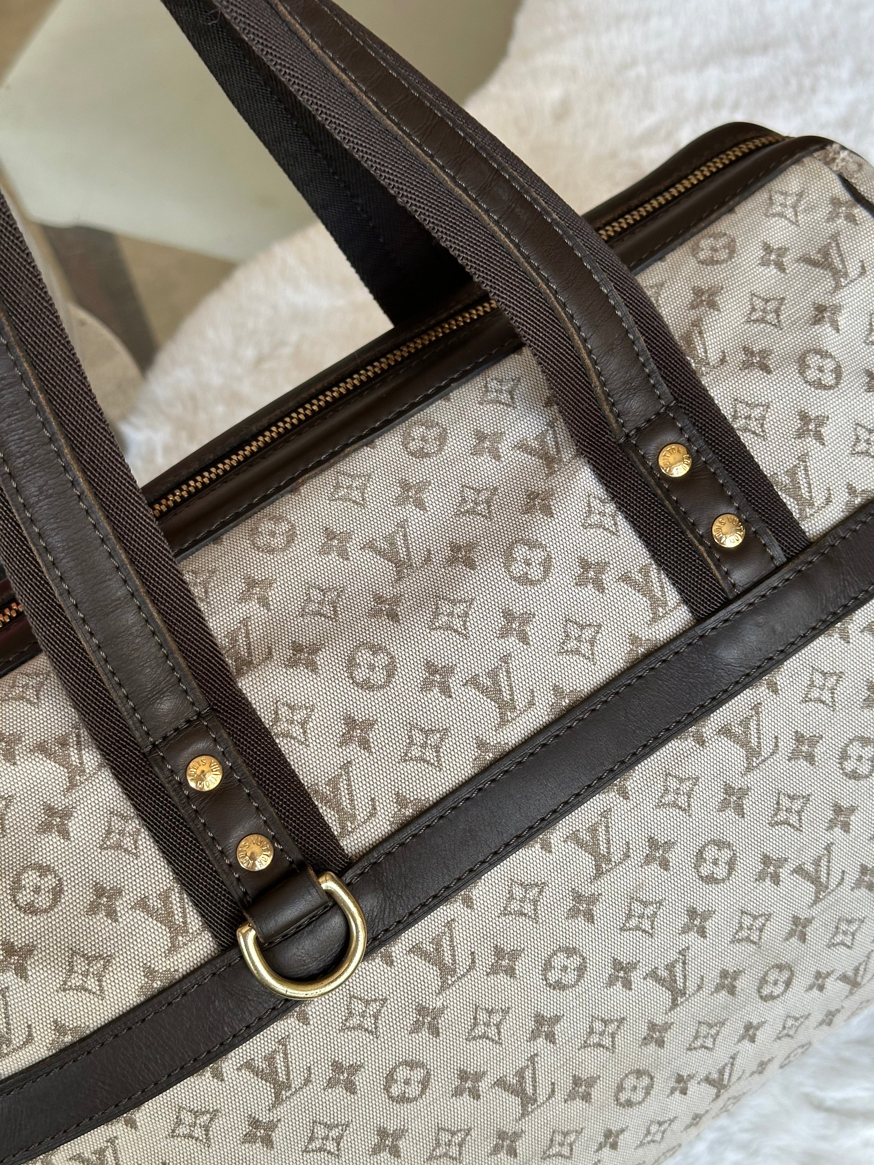 Louis Vuitton Josephine GM Handbag In Mini Lin Monogram