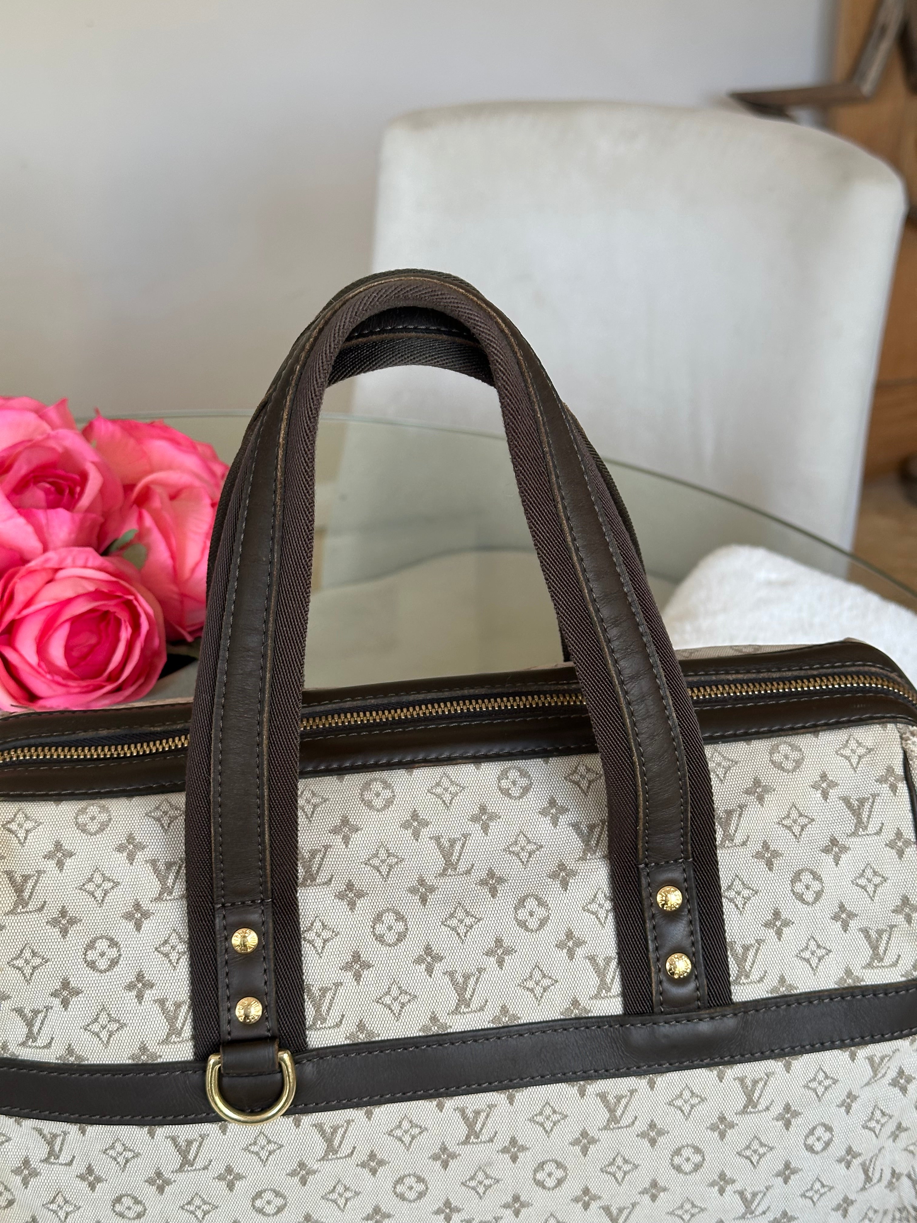Louis Vuitton Josephine GM Handbag In Mini Lin Monogram